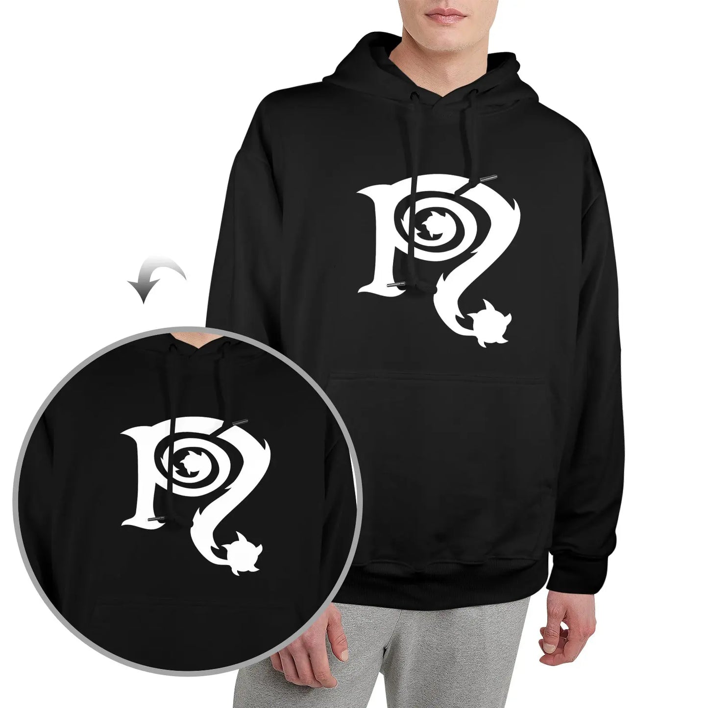 Men's Glow in the Dark Hoodie interestprint