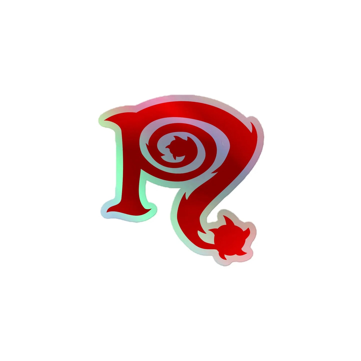 Necro - Red N Symbol - Holographic sticker - NECRO SUPER STORE