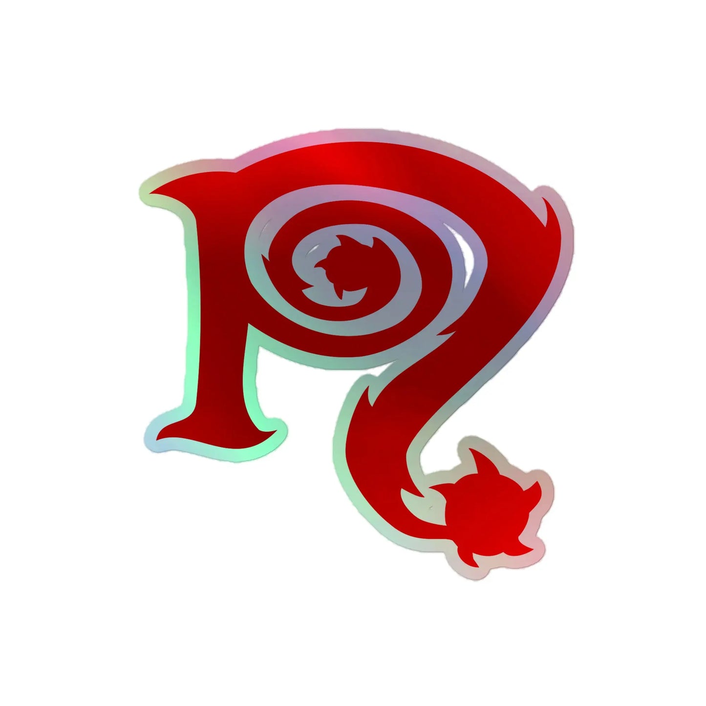 Necro - Red N Symbol - Holographic sticker - NECRO SUPER STORE