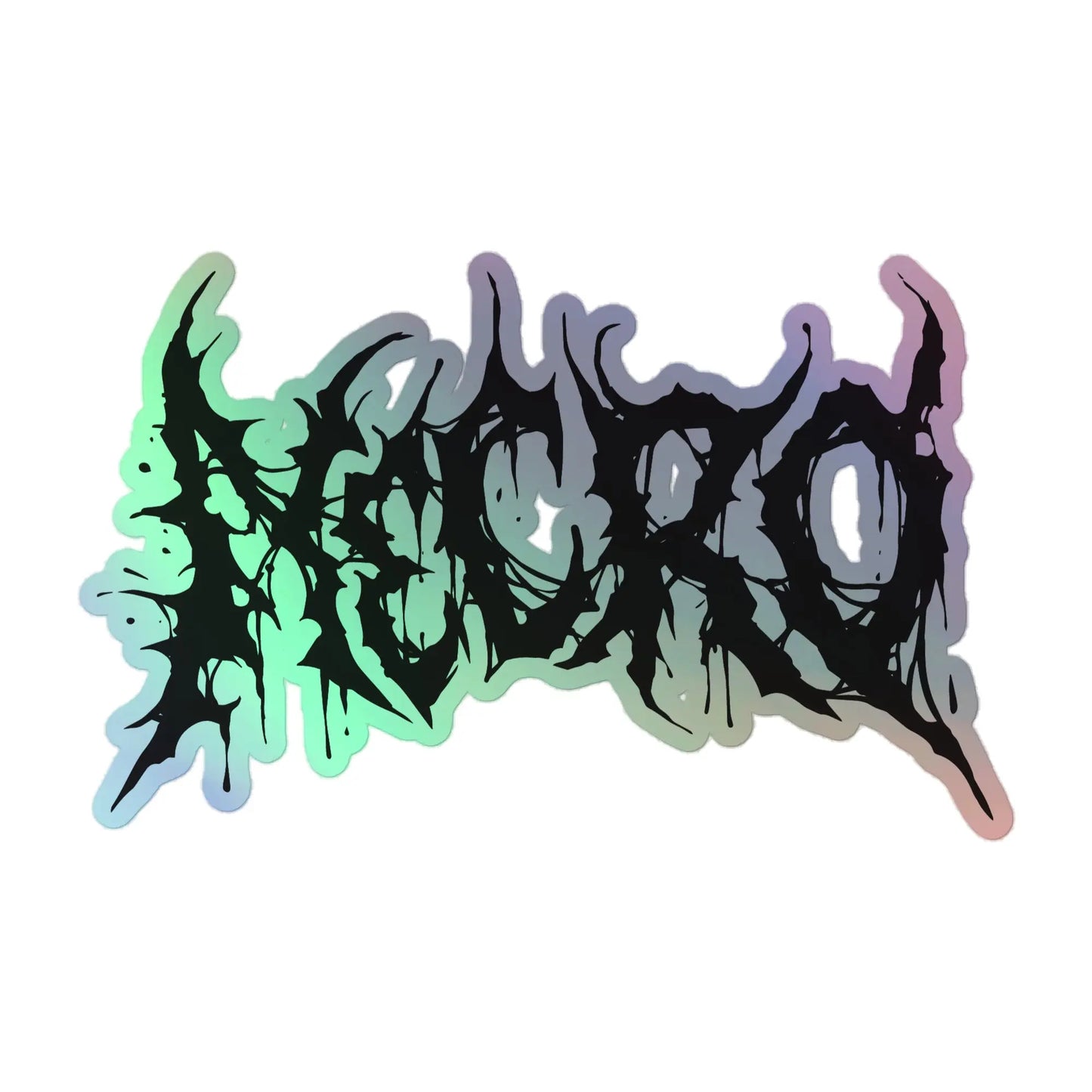 Necro - Death Metal Logo - Holographic sticker - NECRO SUPER STORE