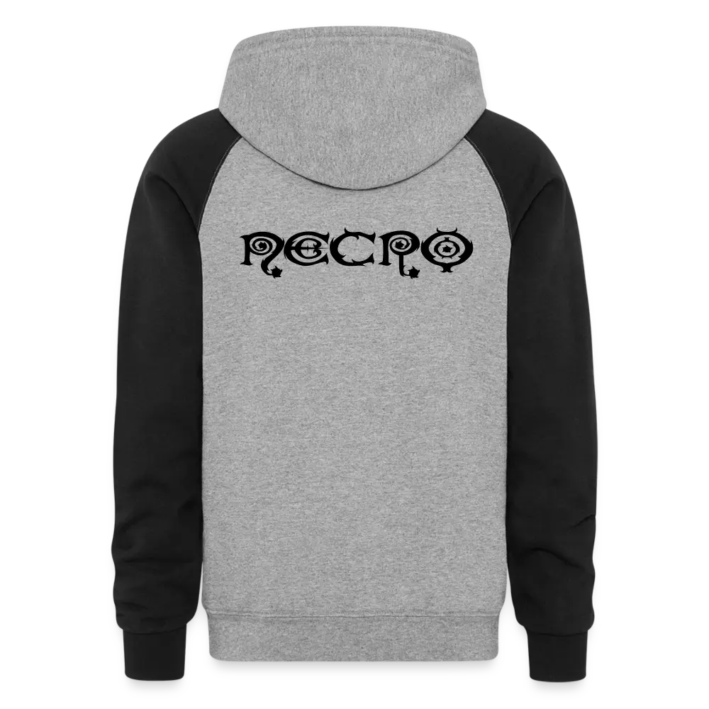 Colorblock Hoodie - heather gray/black