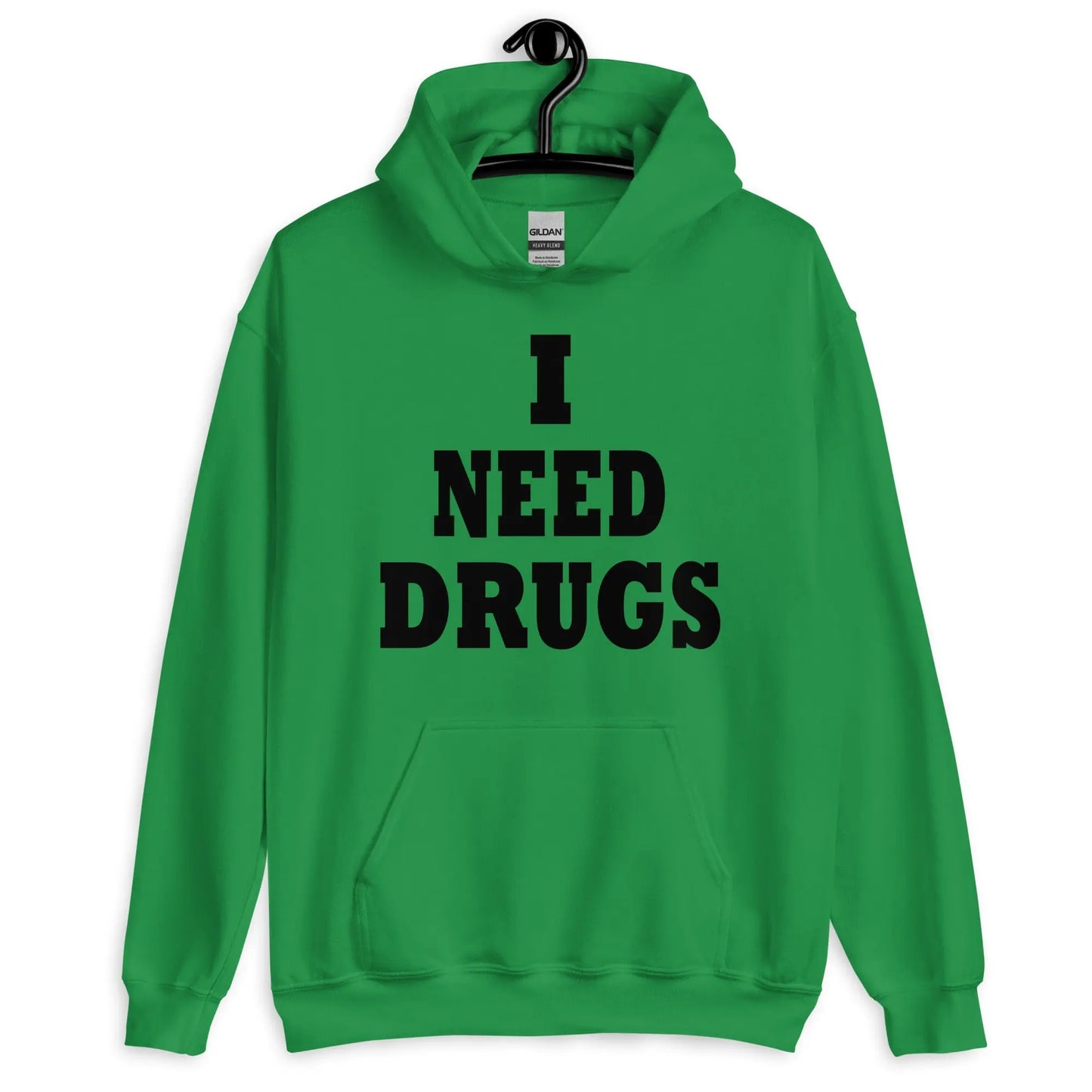 Necro - I Need Drugs - Hoodie - Gilden Heavyweight - NECRO SUPER STORE