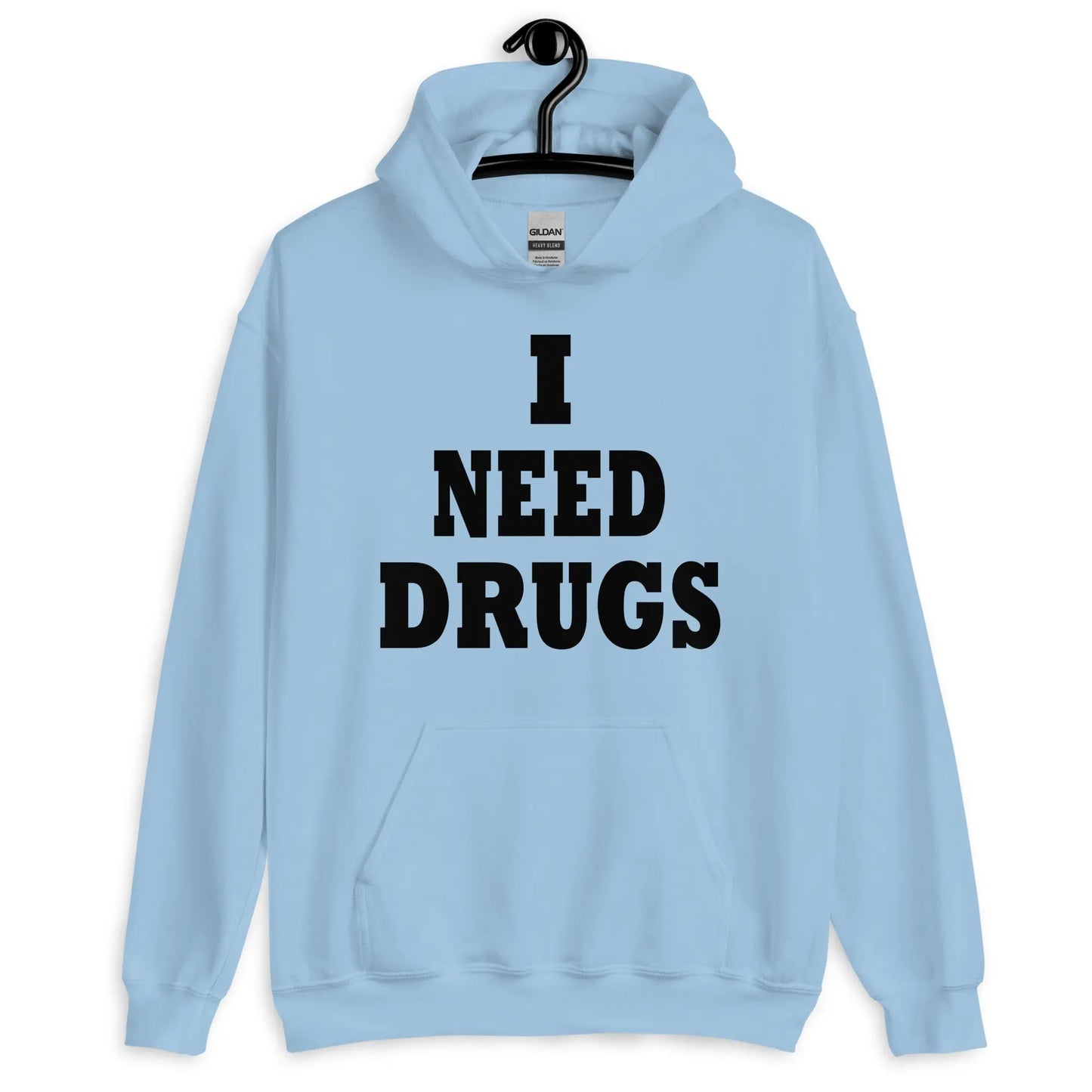 Necro - I Need Drugs - Hoodie - Gilden Heavyweight - NECRO SUPER STORE