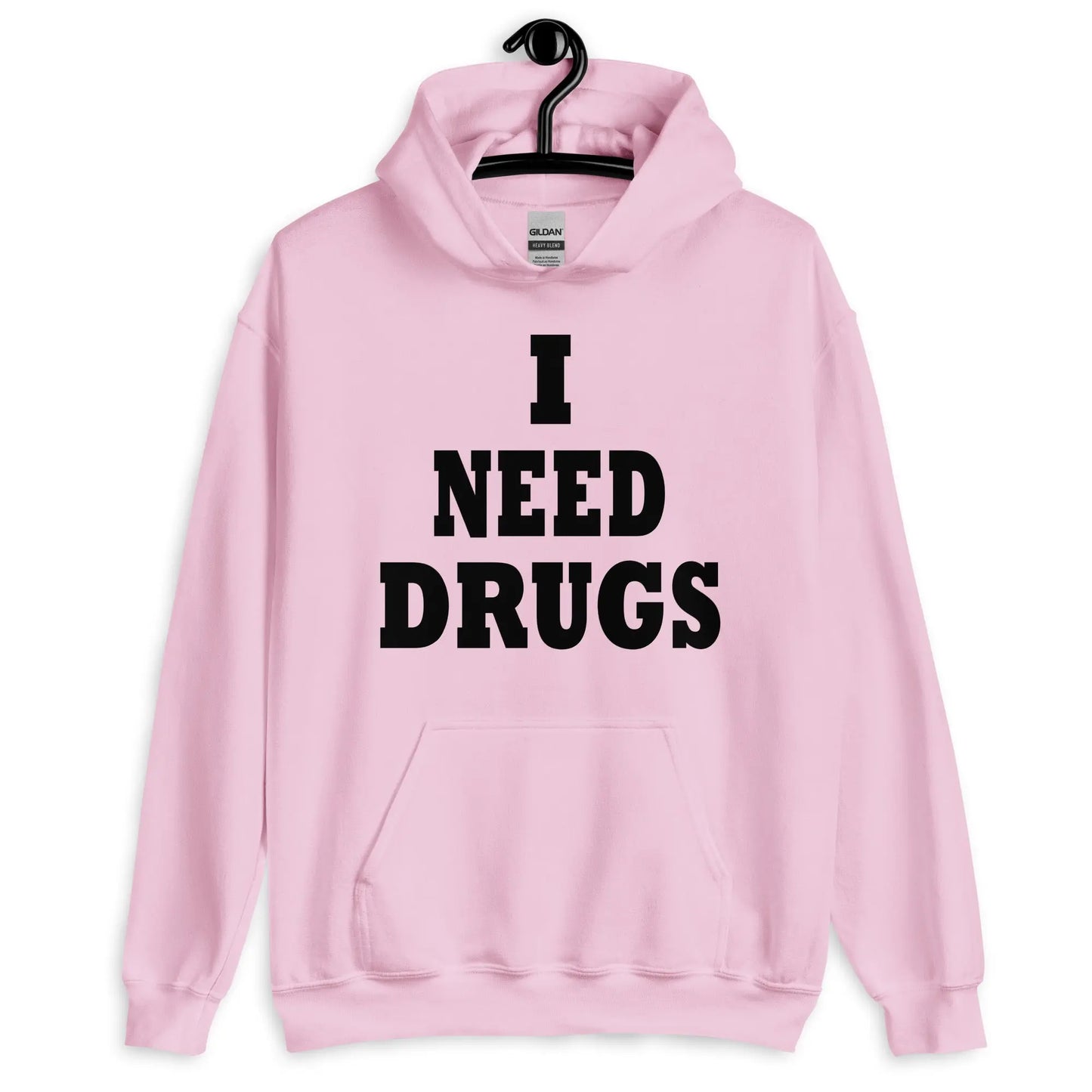 Necro - I Need Drugs - Hoodie - Gilden Heavyweight - NECRO SUPER STORE