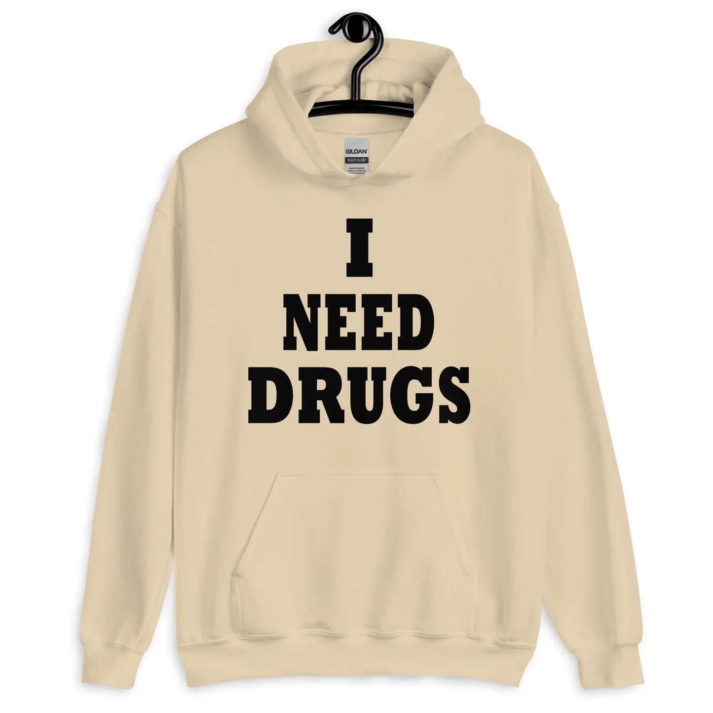 Necro - I Need Drugs - Hoodie - Gilden Heavyweight - NECRO SUPER STORE