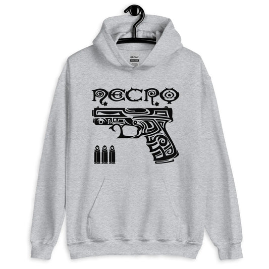 Necro - Tribal Gun - Hoodie - Gilden Heavyweight NECRO SUPER STORE
