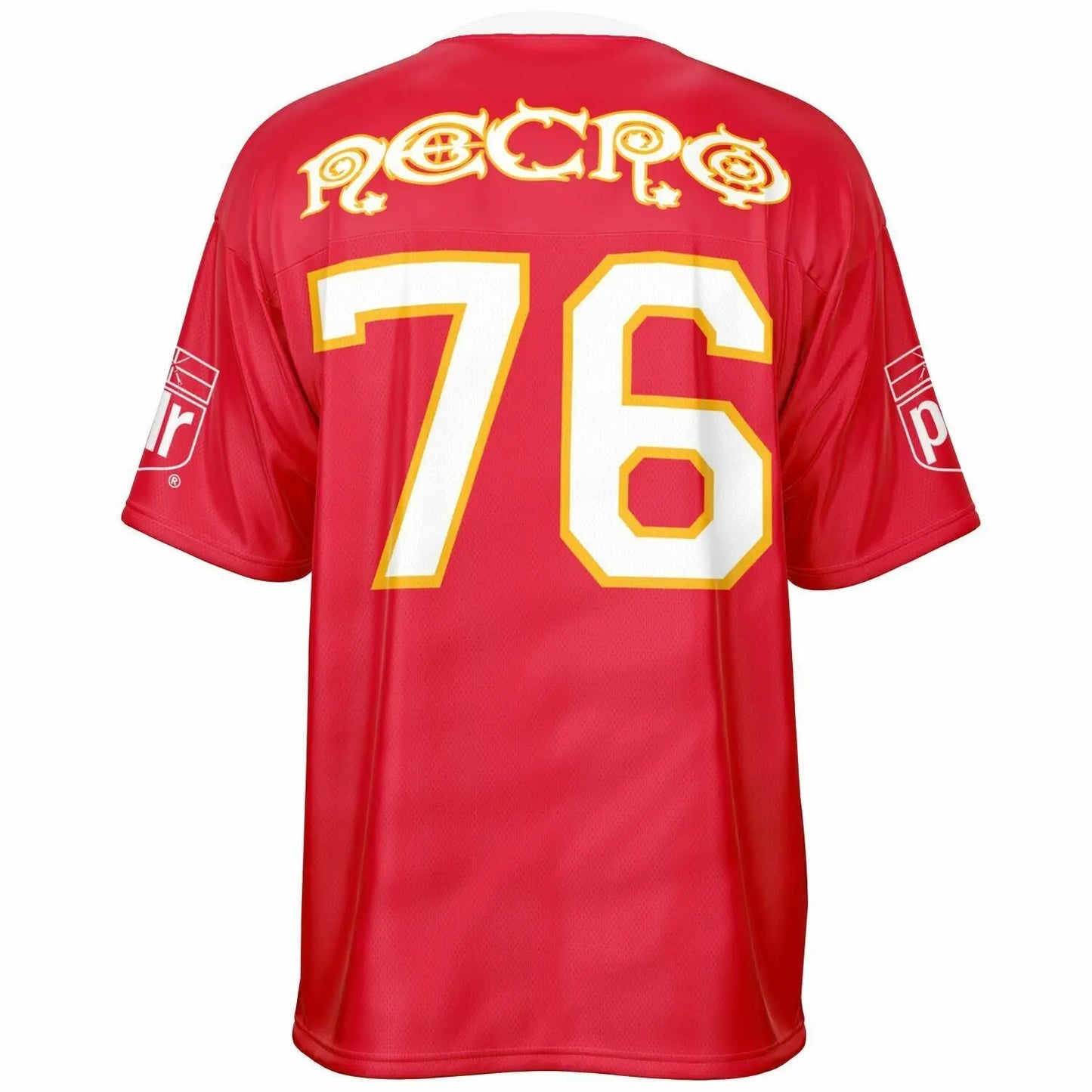 NECRO - N Symbol - Football Jersey (Kansas City Chiefs Colors) NECRO SUPER STORE
