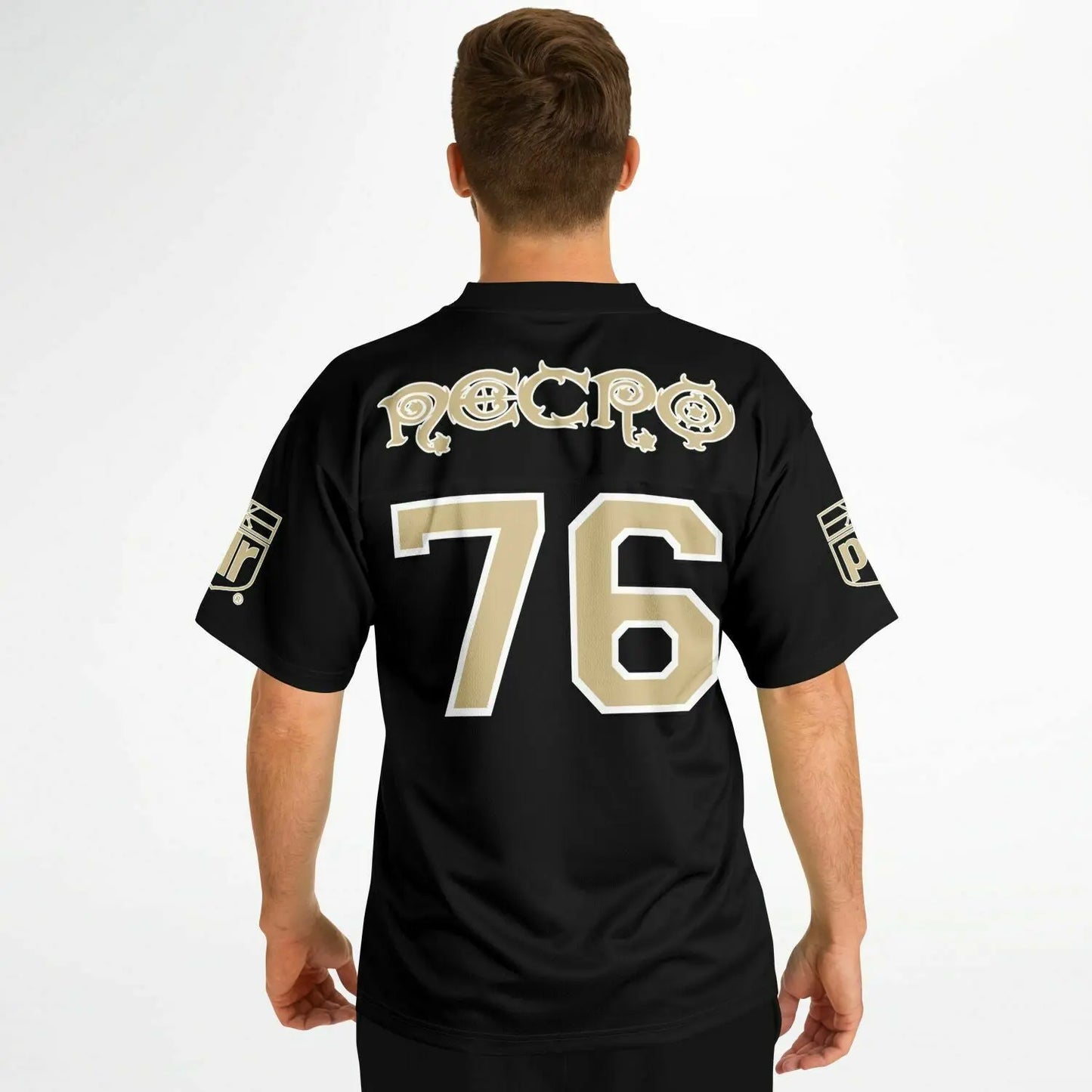 NECRO - N Symbol - Football Jersey (New Orleans Saints colors) NECRO SUPER STORE