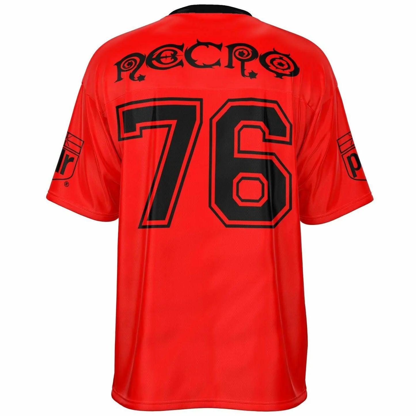 NECRO - N Symbol Red & Black - Football Jersey NECRO SUPER STORE
