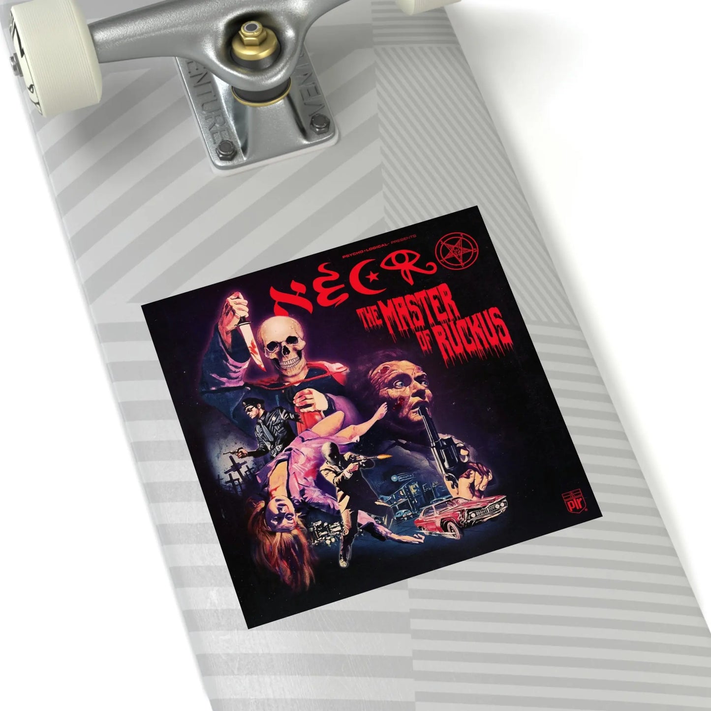 The Master Of Ruckus – Sticker 5x5" NECRO SUPER STORE