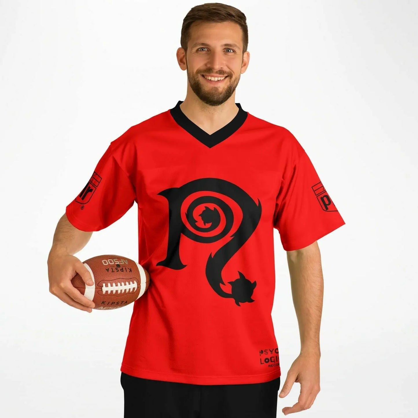 NECRO - N Symbol Red & Black - Football Jersey NECRO SUPER STORE