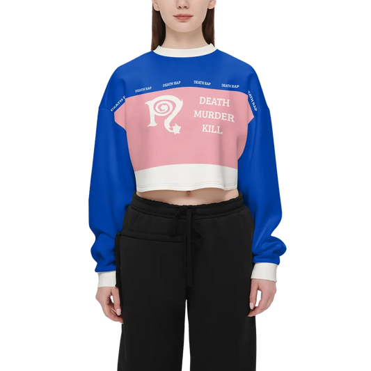 Necro - Death Murder Kill - Women’s Cropped Crewneck Sweatshirt NECRO SUPER STORE