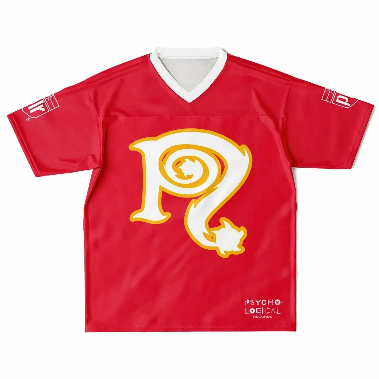 NECRO - N Symbol - Football Jersey (Kansas City Chiefs Colors) NECRO SUPER STORE