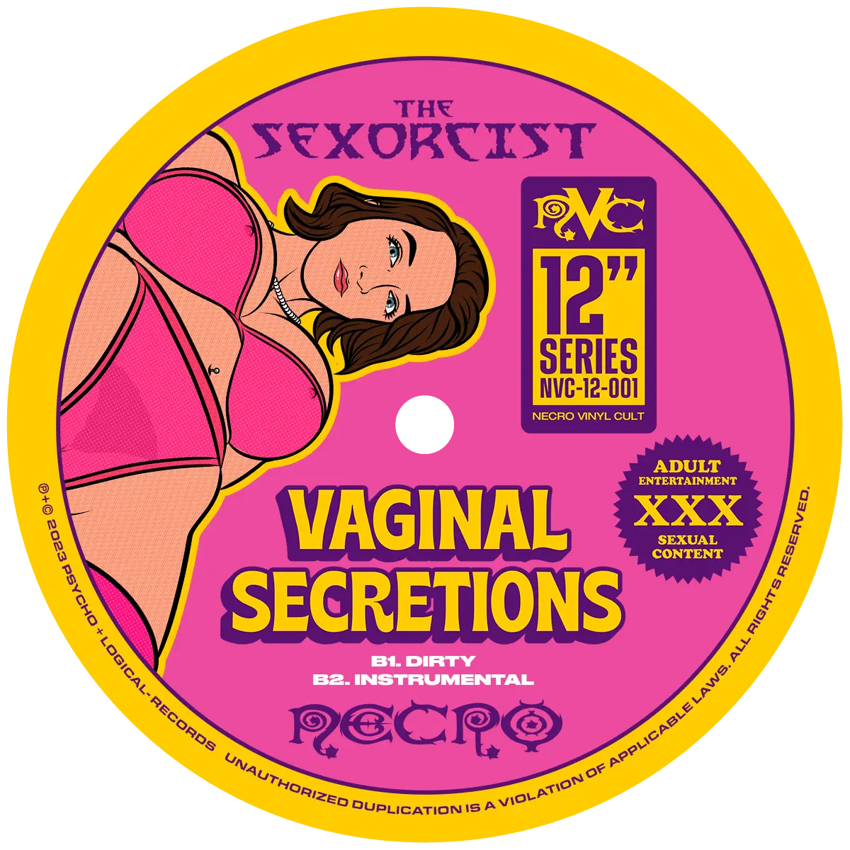 NECRO - Who's Ya Daddy? / Vaginal Secretions 12" Vinyl Single NECRO SUPER STORE