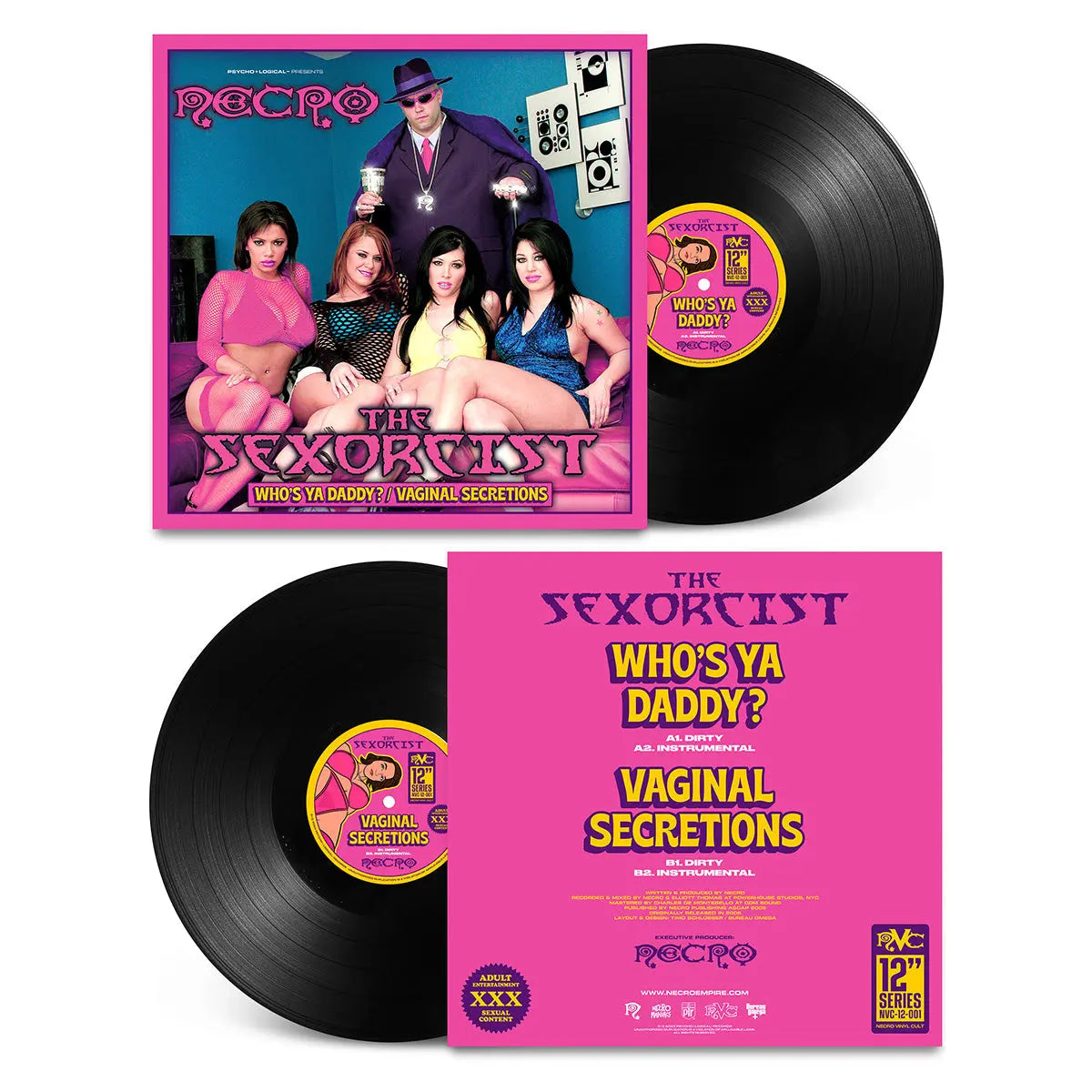 NECRO - Who's Ya Daddy? / Vaginal Secretions 12" Vinyl Single NECRO SUPER STORE