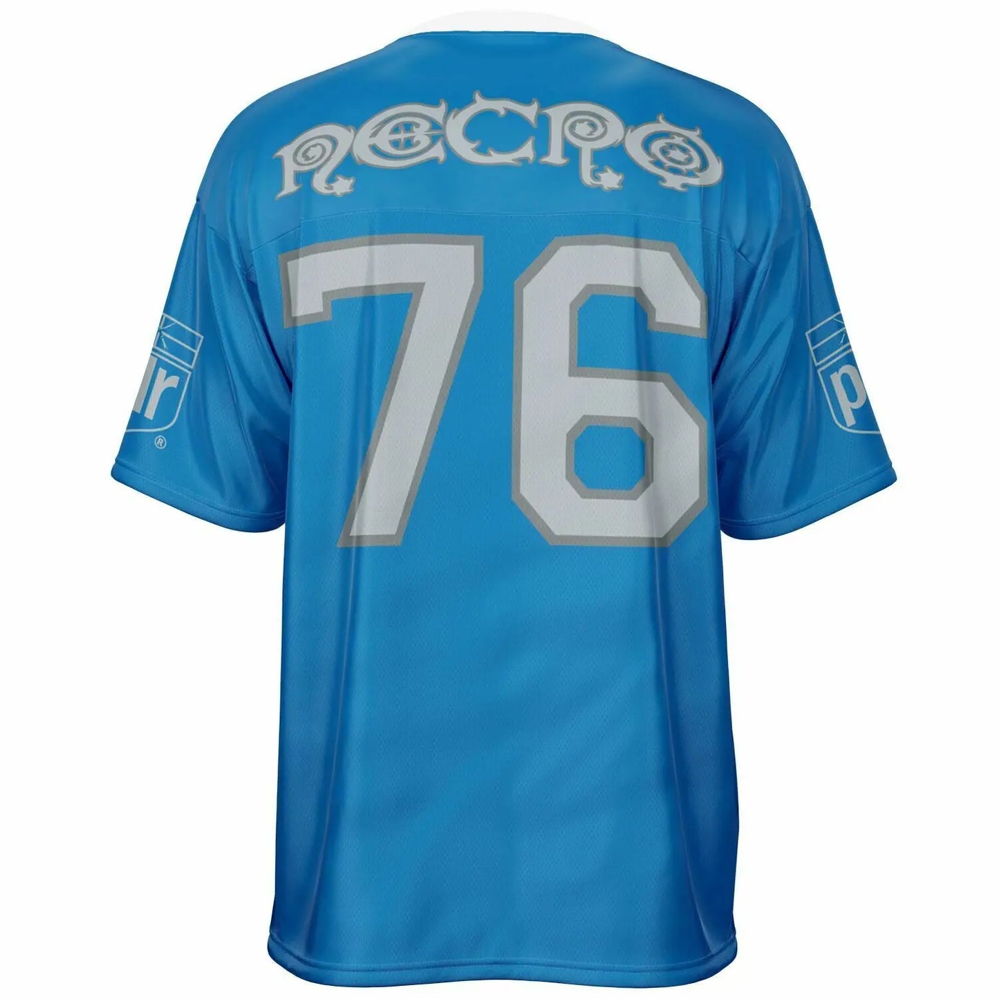 NECRO - N Symbol - Football Jersey (Detroit Lions Colors) NECRO SUPER STORE