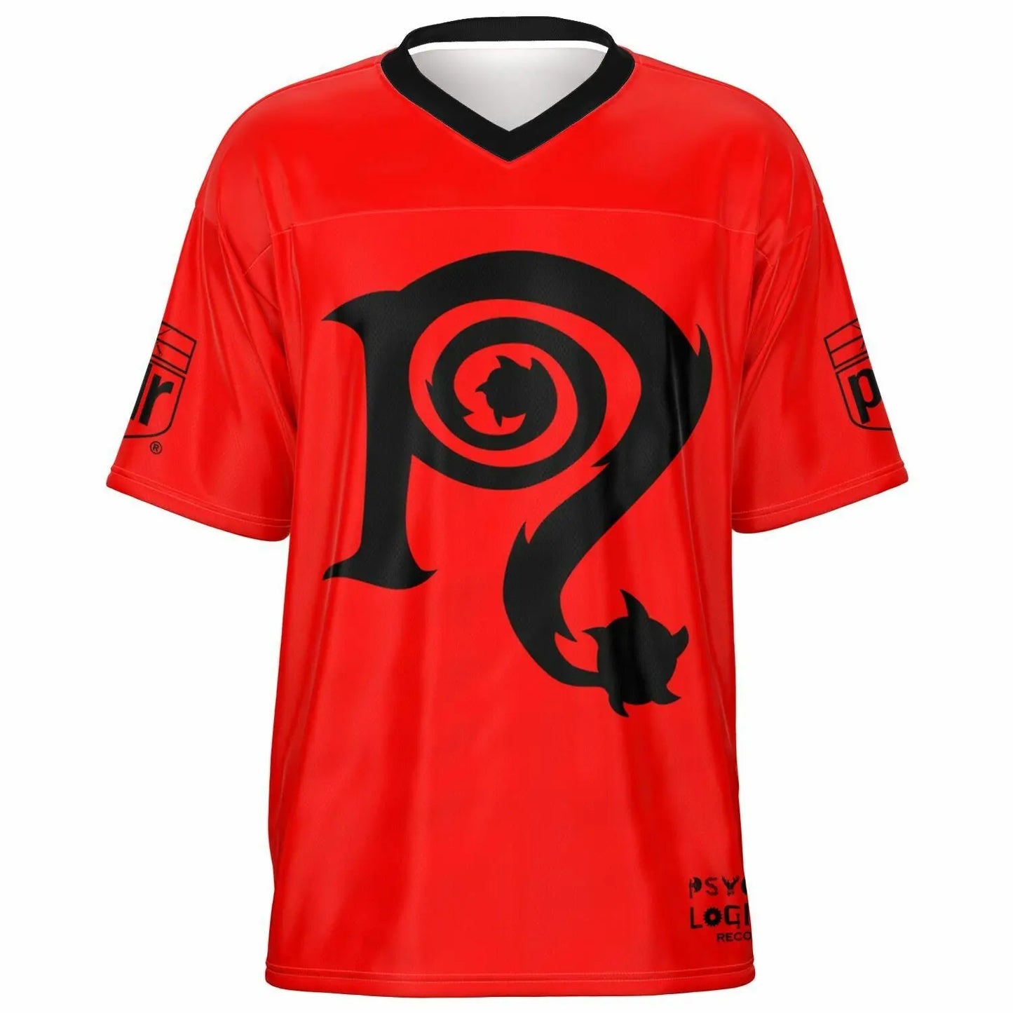 NECRO - N Symbol Red & Black - Football Jersey NECRO SUPER STORE