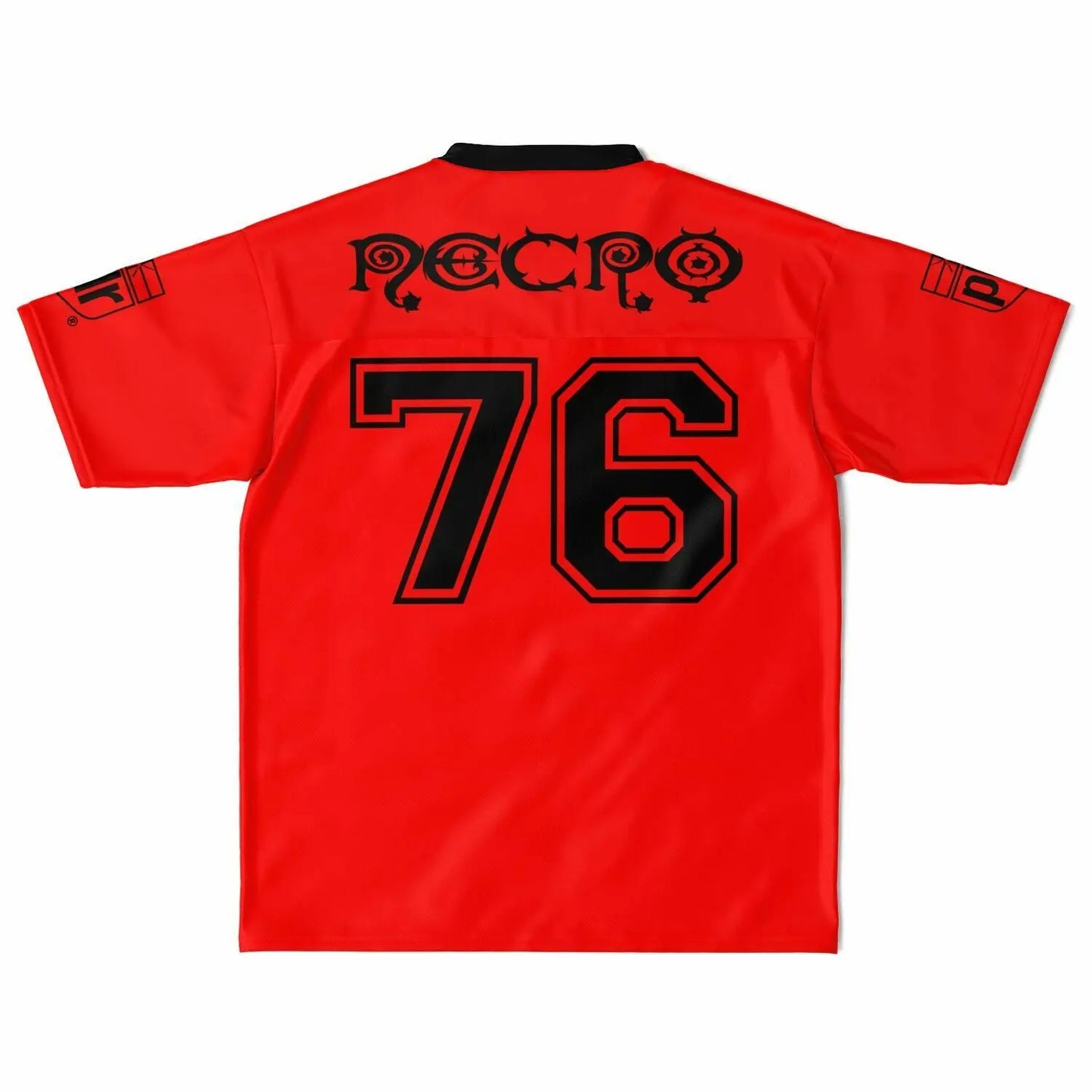 NECRO - N Symbol Red & Black - Football Jersey NECRO SUPER STORE
