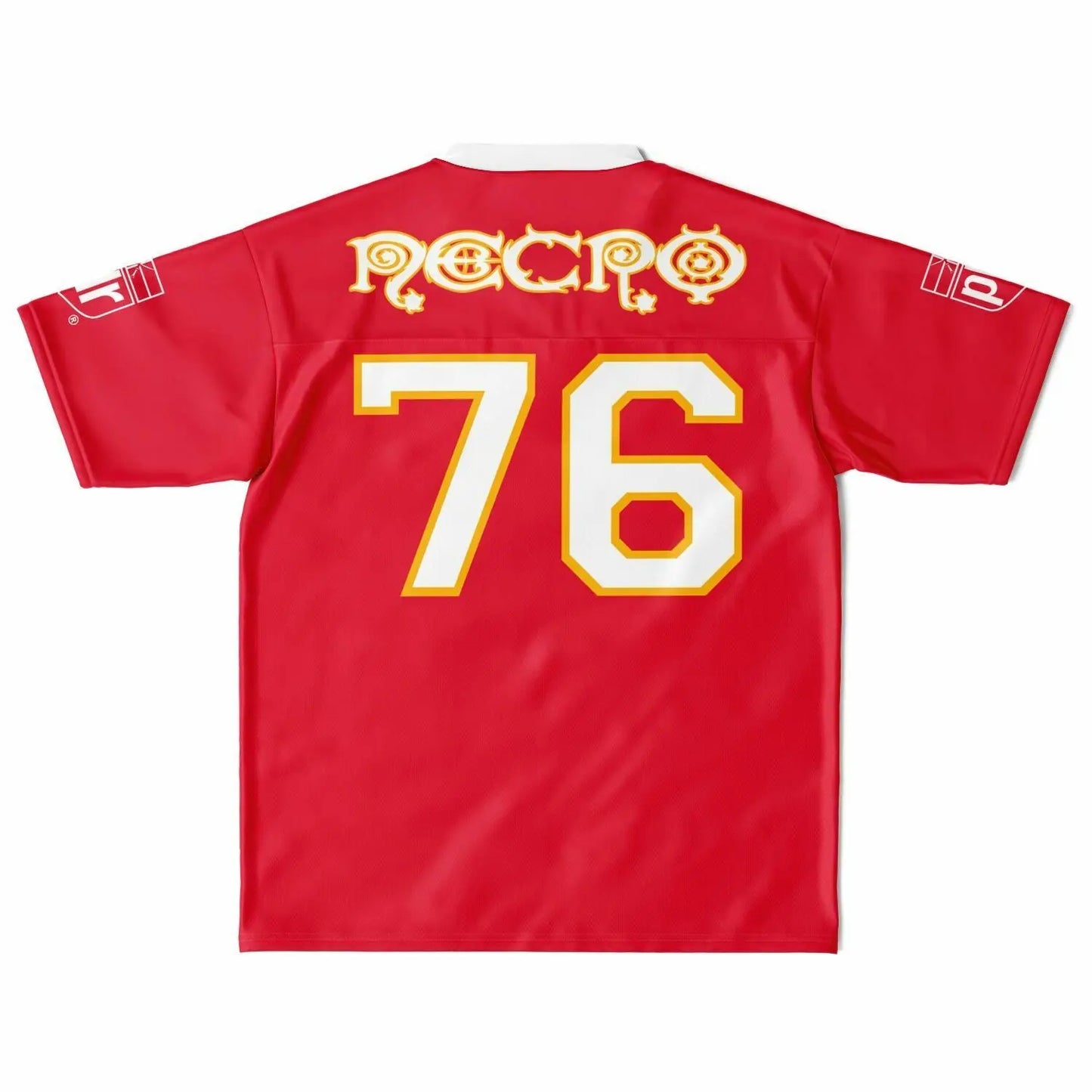 NECRO - N Symbol - Football Jersey (Kansas City Chiefs Colors) NECRO SUPER STORE