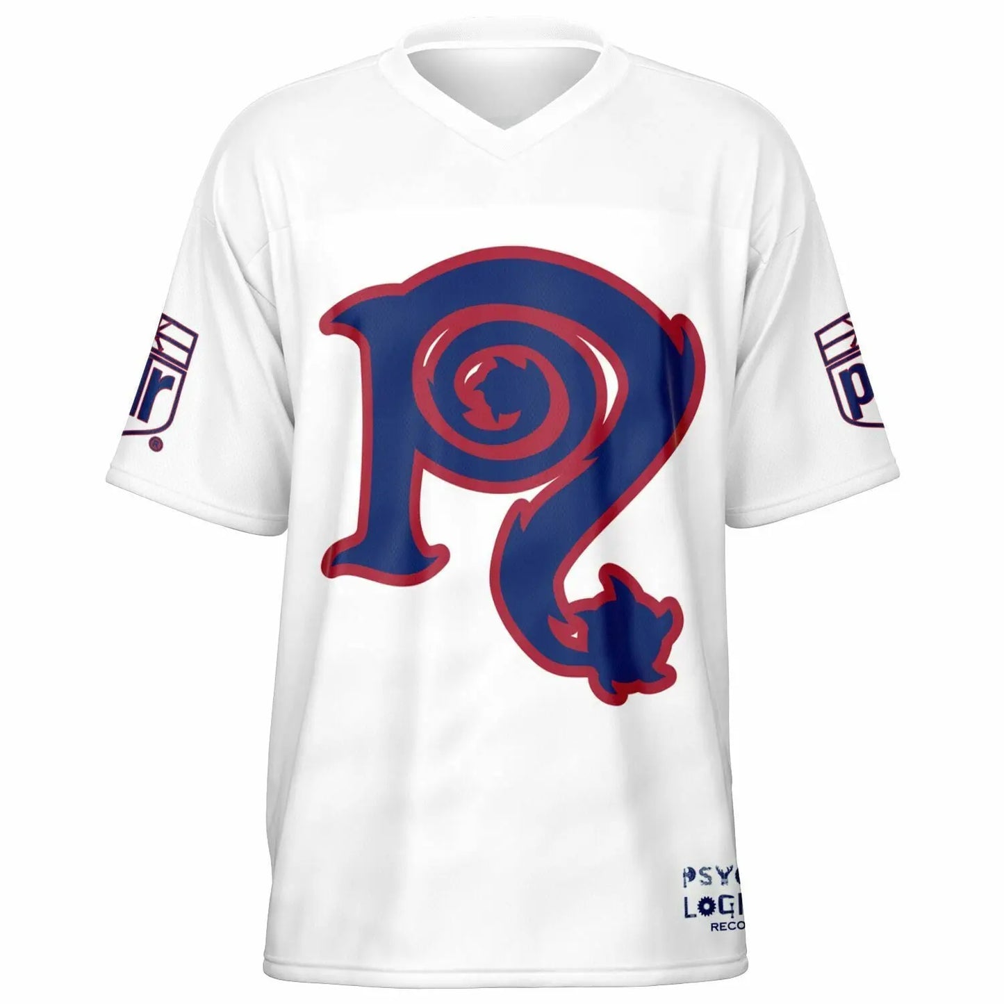 NECRO - N Symbol - Football Jersey (New York Giants Colors) NECRO SUPER STORE