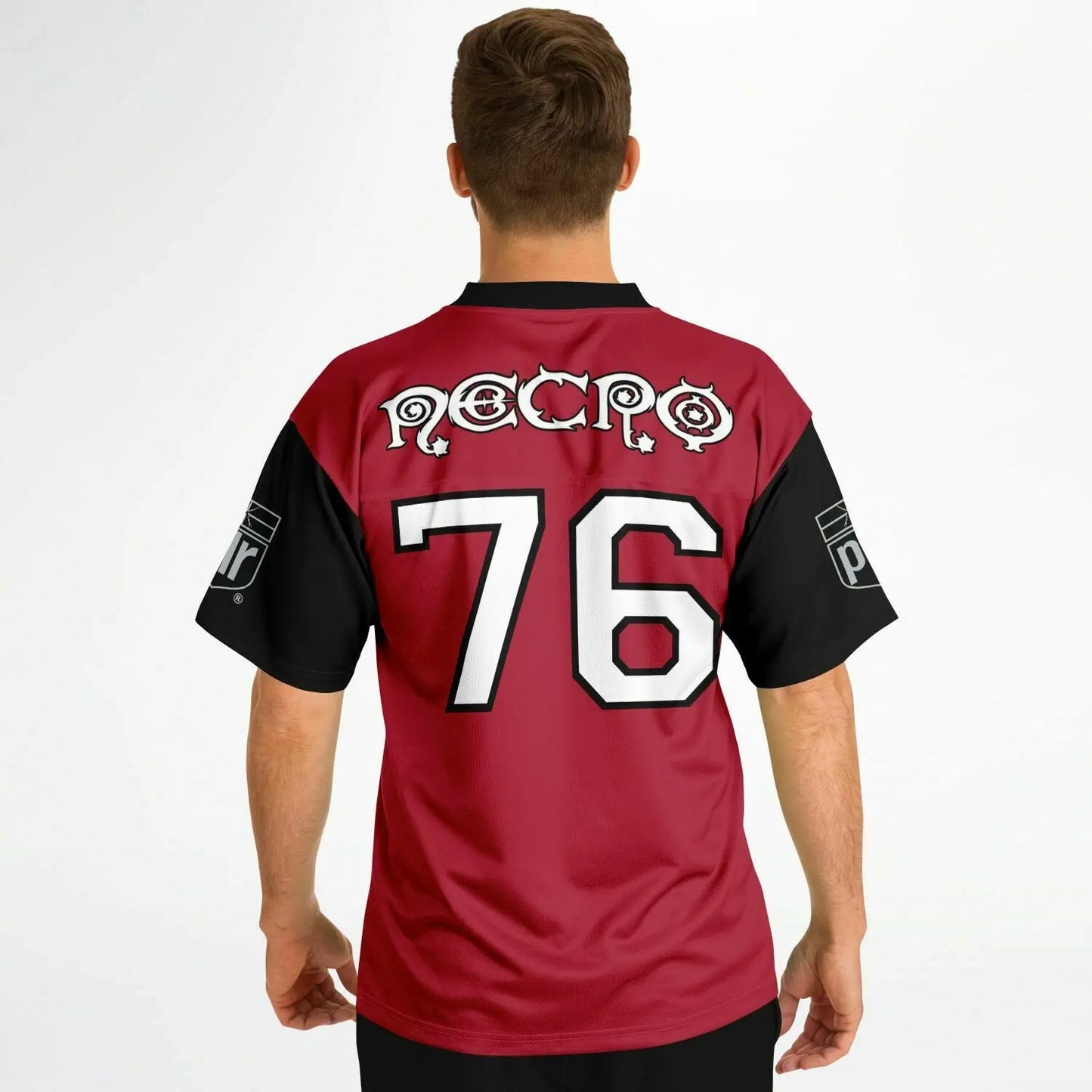 NECRO - N Symbol - Football Jersey (Atlanta Falcons Colors) NECRO SUPER STORE