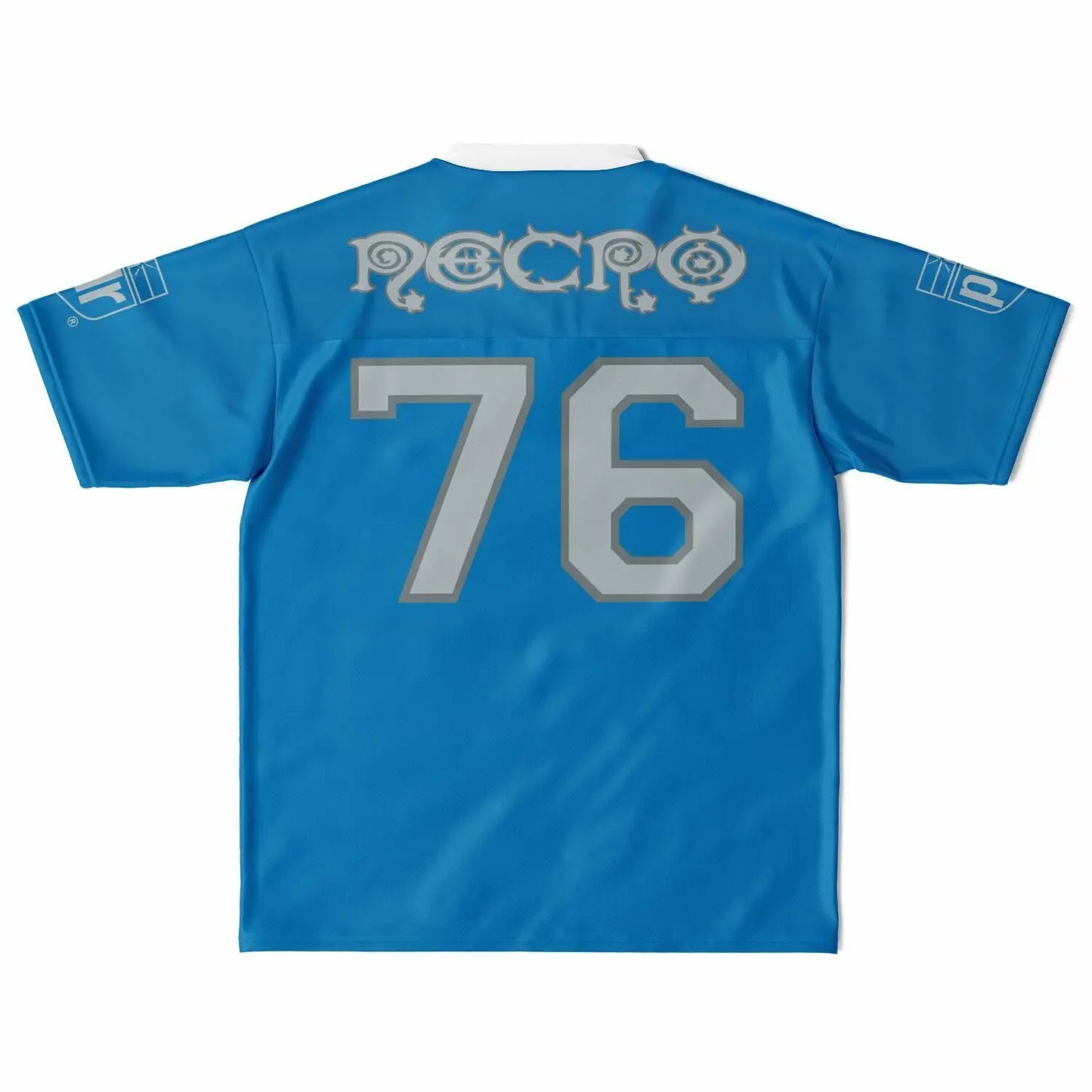 NECRO - N Symbol - Football Jersey (Detroit Lions Colors) NECRO SUPER STORE