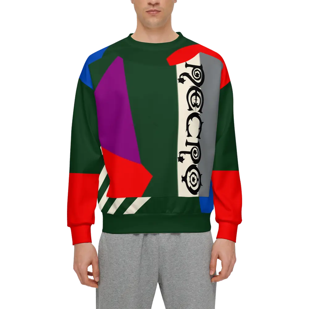 Necro - Grey/Purple/Red Men's Sweatshirt NECRO SUPER STORE