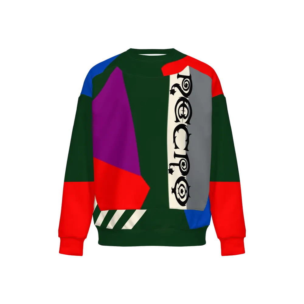 Necro - Grey/Purple/Red Men's Sweatshirt NECRO SUPER STORE