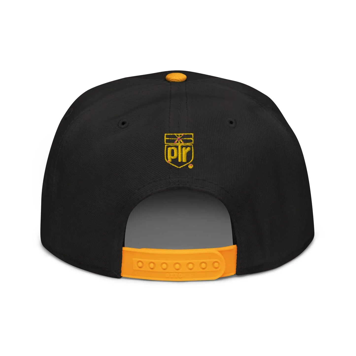Necro - Yellow Gothic Logo - Snapback Hat - Embroidered NECRO SUPER STORE