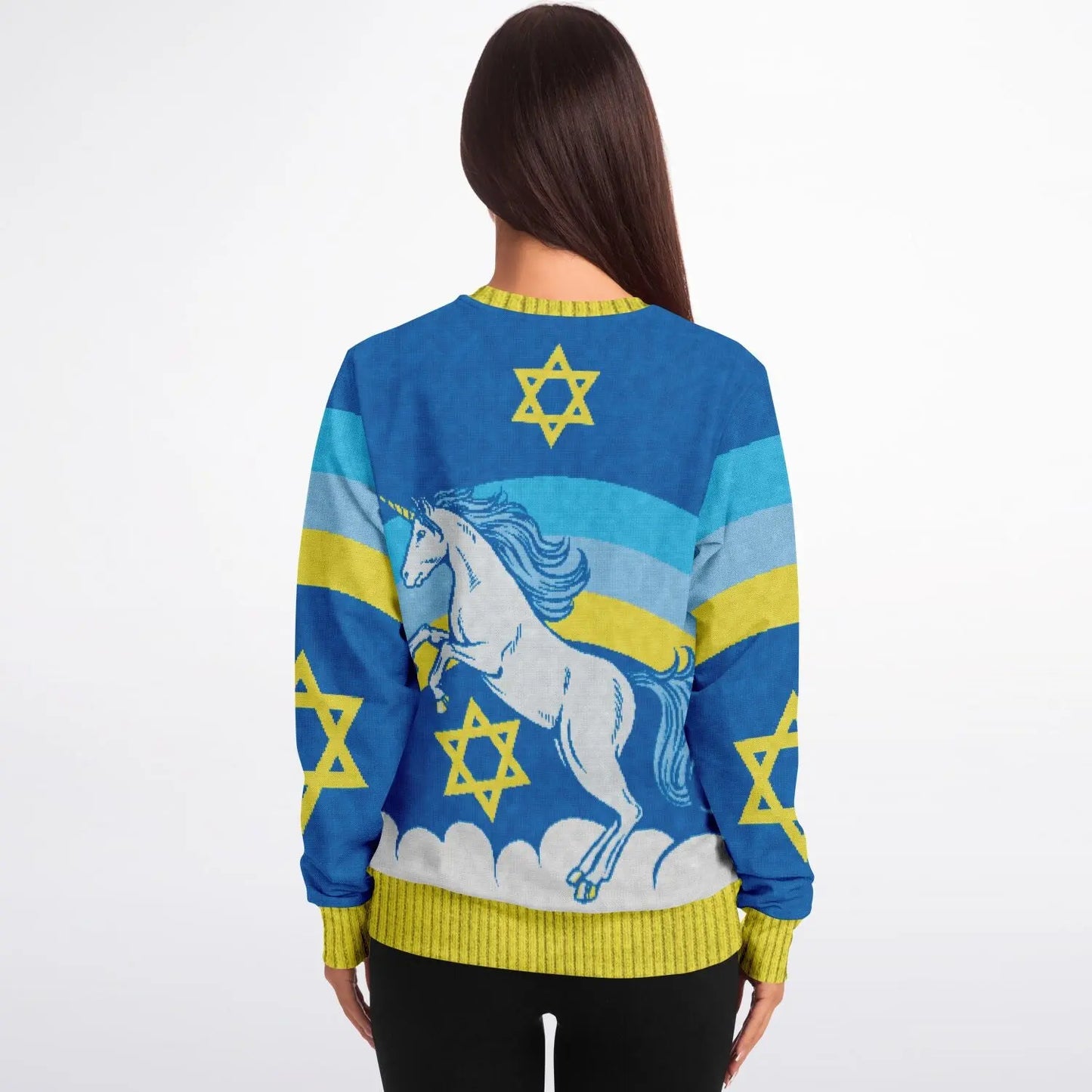 Jewnicorn - Ugly Christmas Sweatshirt NECRO SUPER STORE