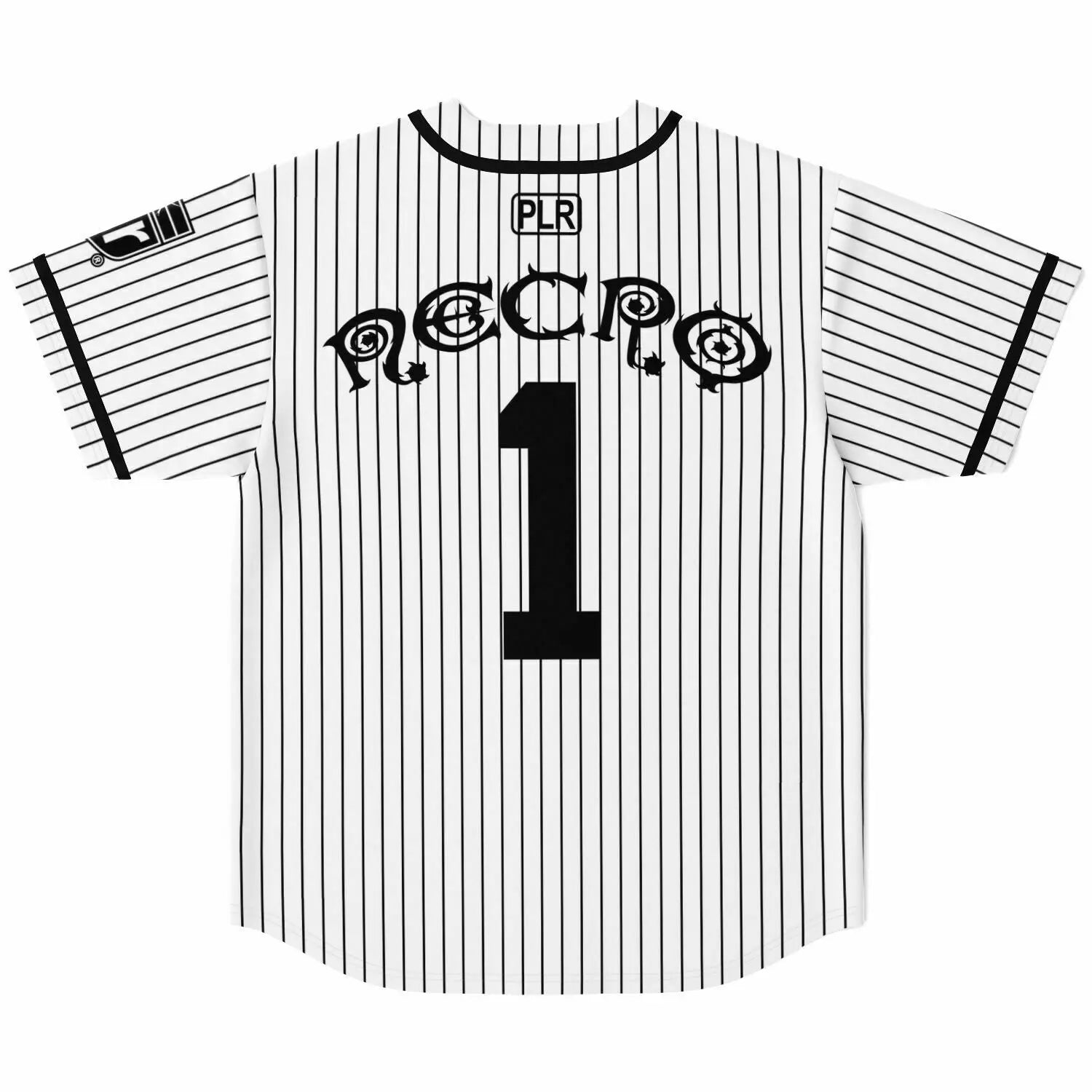 Necro - Pinstriped Baseball Jersey NECRO SUPER STORE