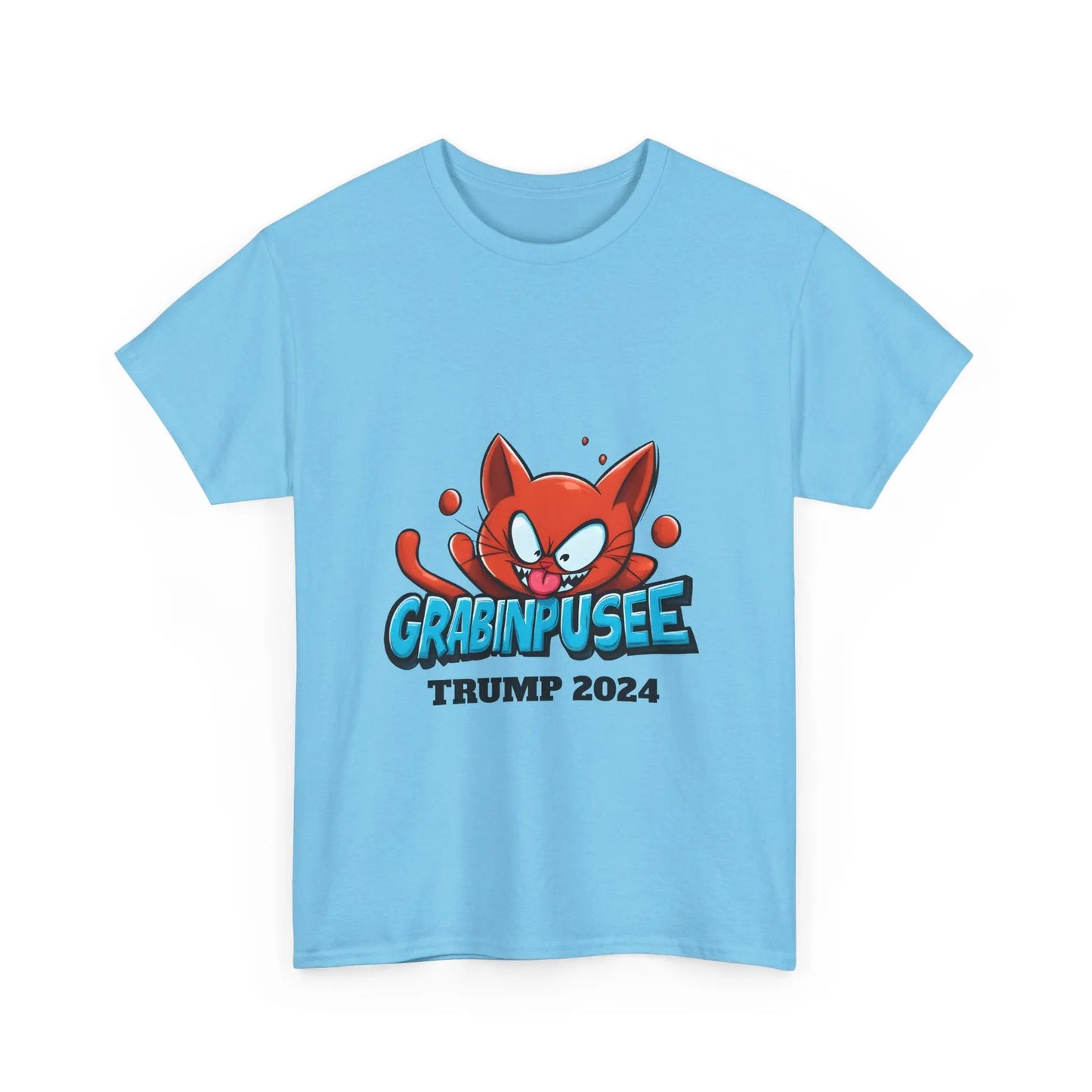 Grabinpusee - Trump/Necro - Different Colors - Heavy Cotton Tee - Gilden 5000 Printify