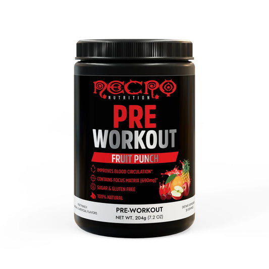 Necro Nutrition - Pre-Workout Supplement - Fruit Punch (204g, 7.1oz) Printify