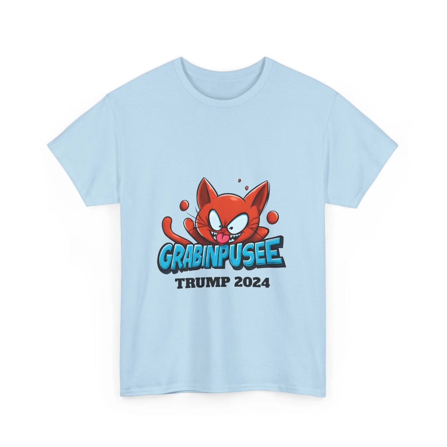 Grabinpusee - Trump/Necro - Different Colors - Heavy Cotton Tee - Gilden 5000 Printify