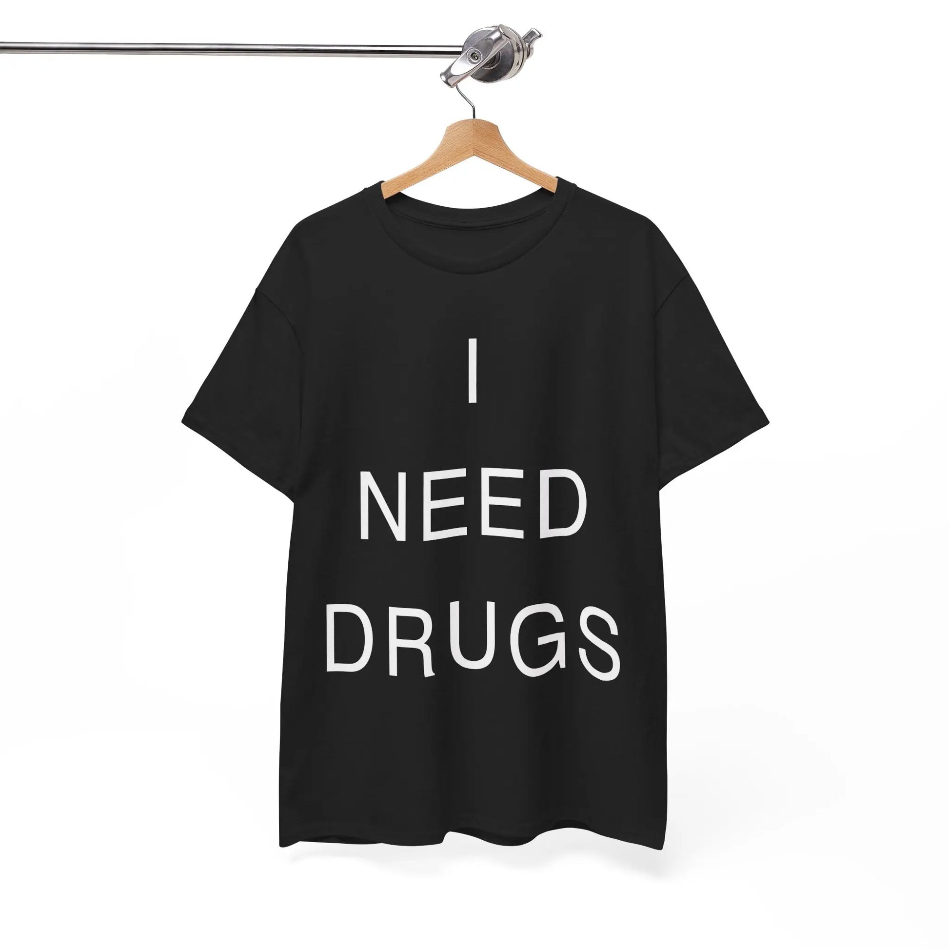 Necro - I Need Drugs OG Shirt - Heavy Cotton Tee - Gilden 5000 Printify