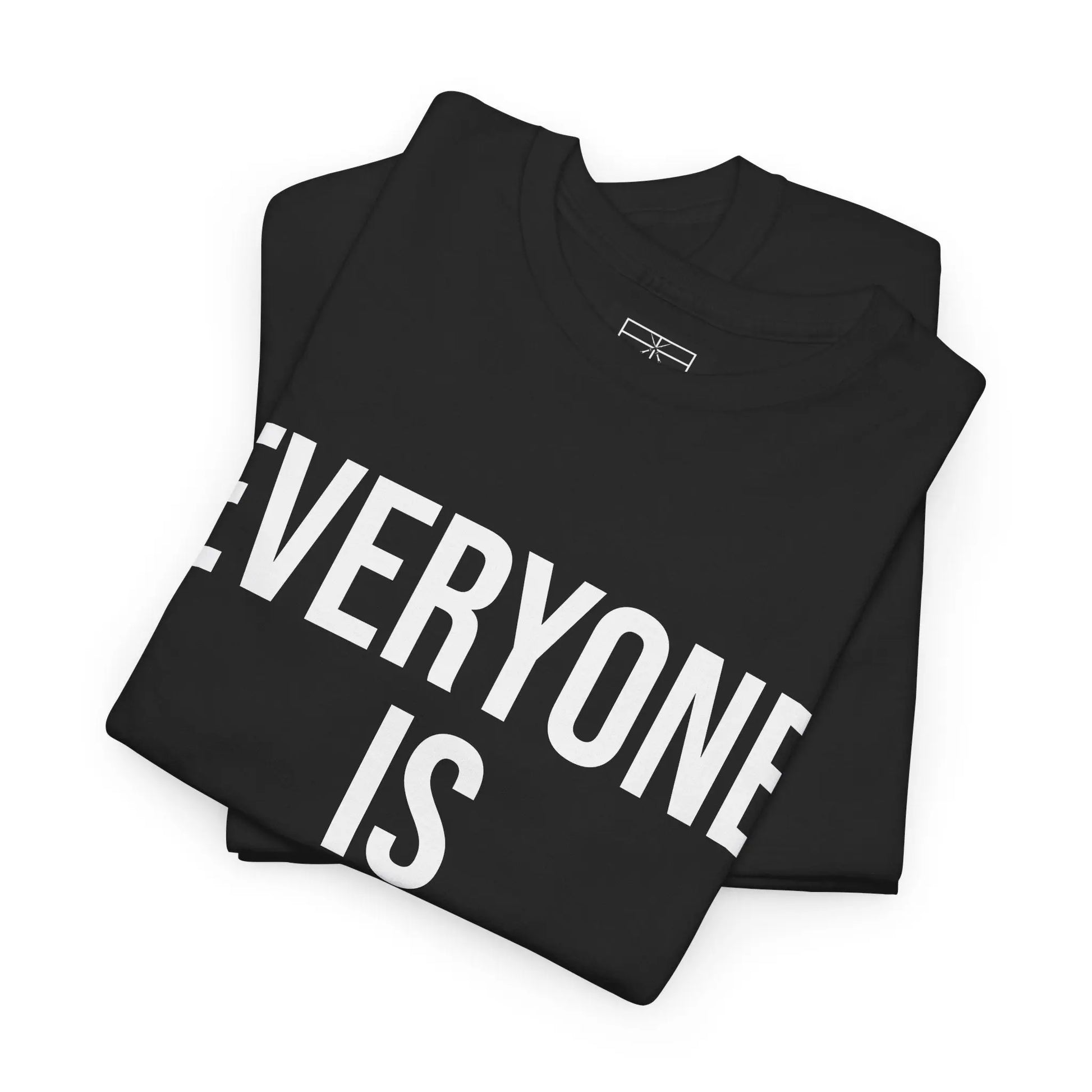 EVERYONE IS PC NOW - Black/White - Heavy Cotton Tee - Gilden 5000 Printify