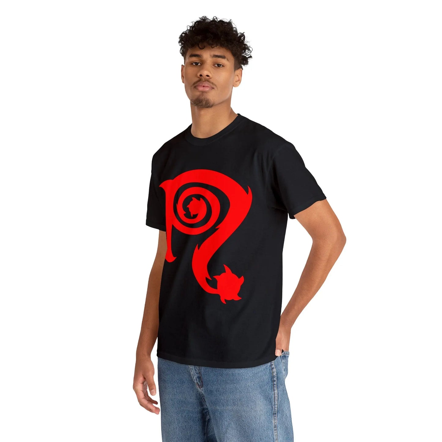 Necro - Red N Symbol  - Heavy Cotton Tee - Gilden 5000 - NECRO SUPER STORE