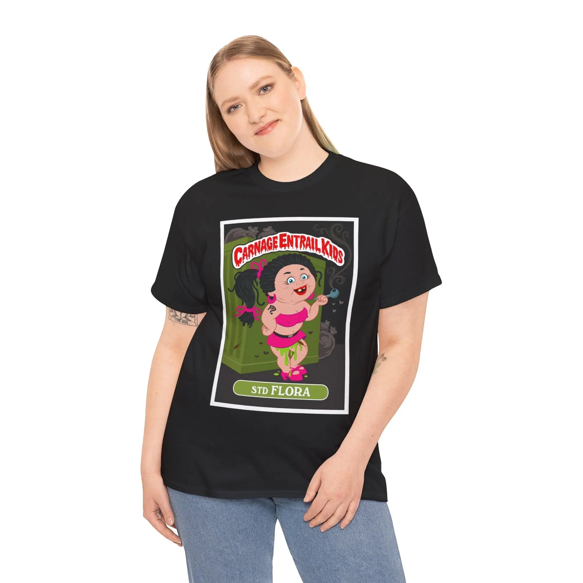 Carnage Entrail Kids - STD Flora - Heavy Cotton Tee - Gilden 5000 Printify