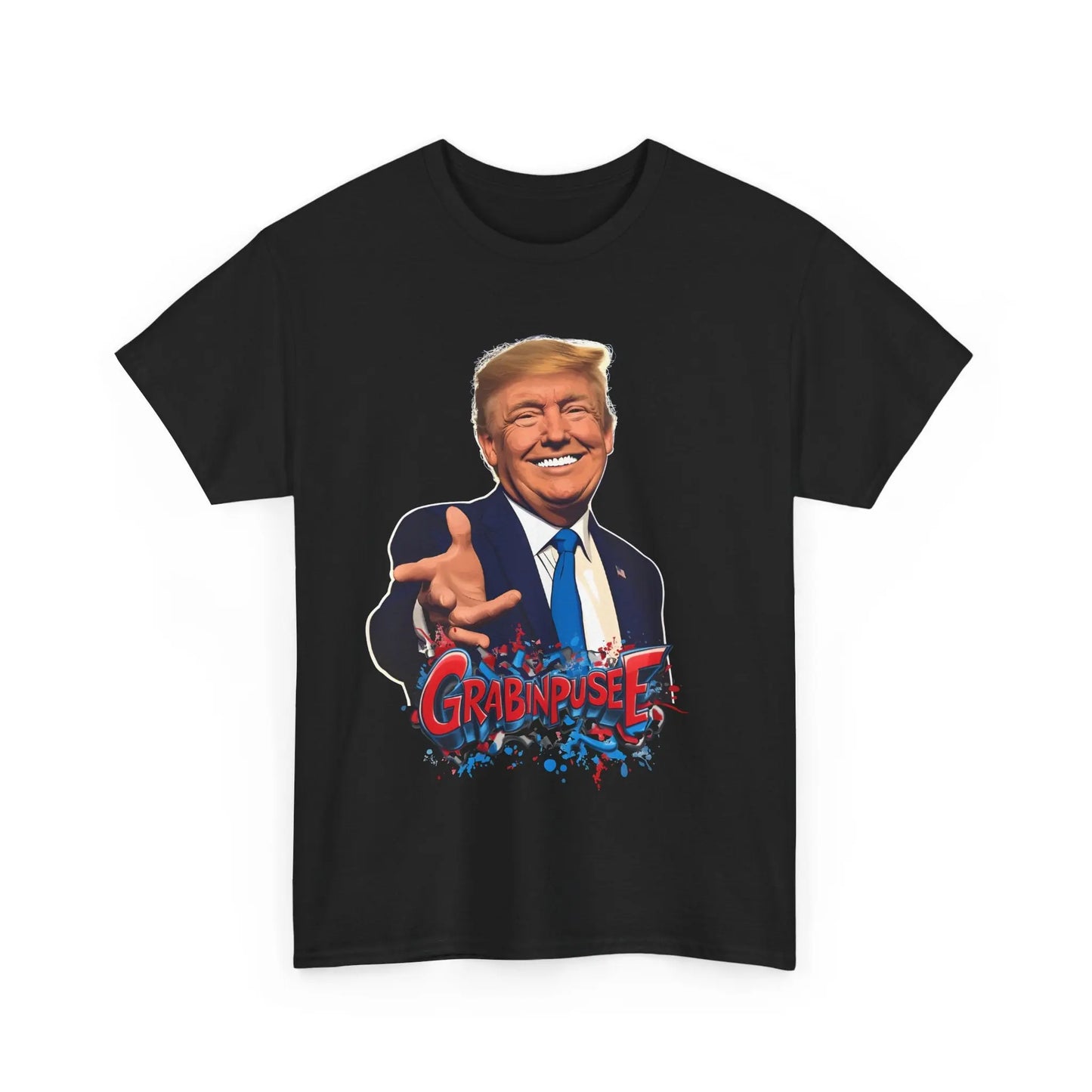 Grabinpusee - Trump/Necro - Heavy Cotton Tee - Gilden 5000 Printify