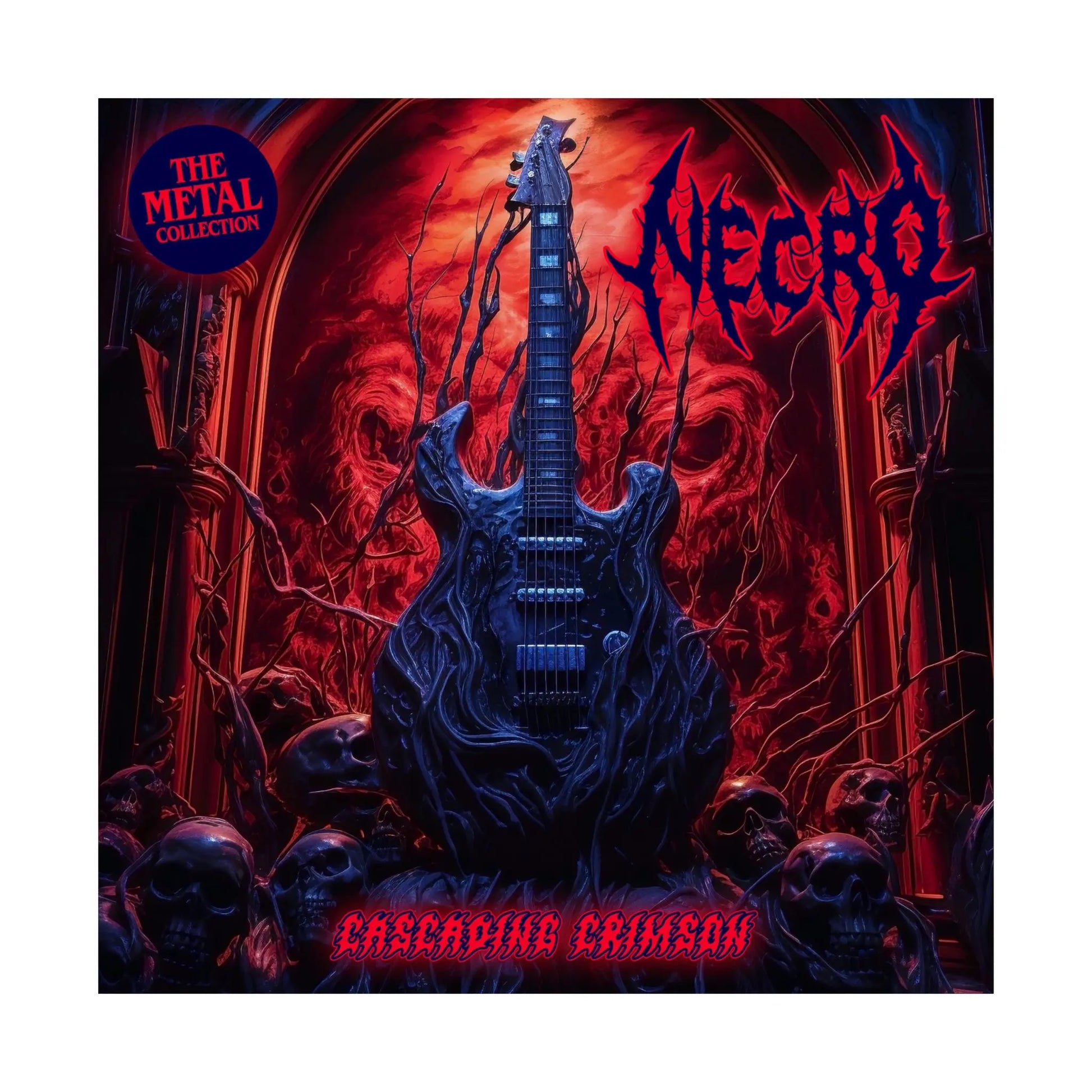 Necro - Cascading Crimson - Poster - NECRO SUPER STORE