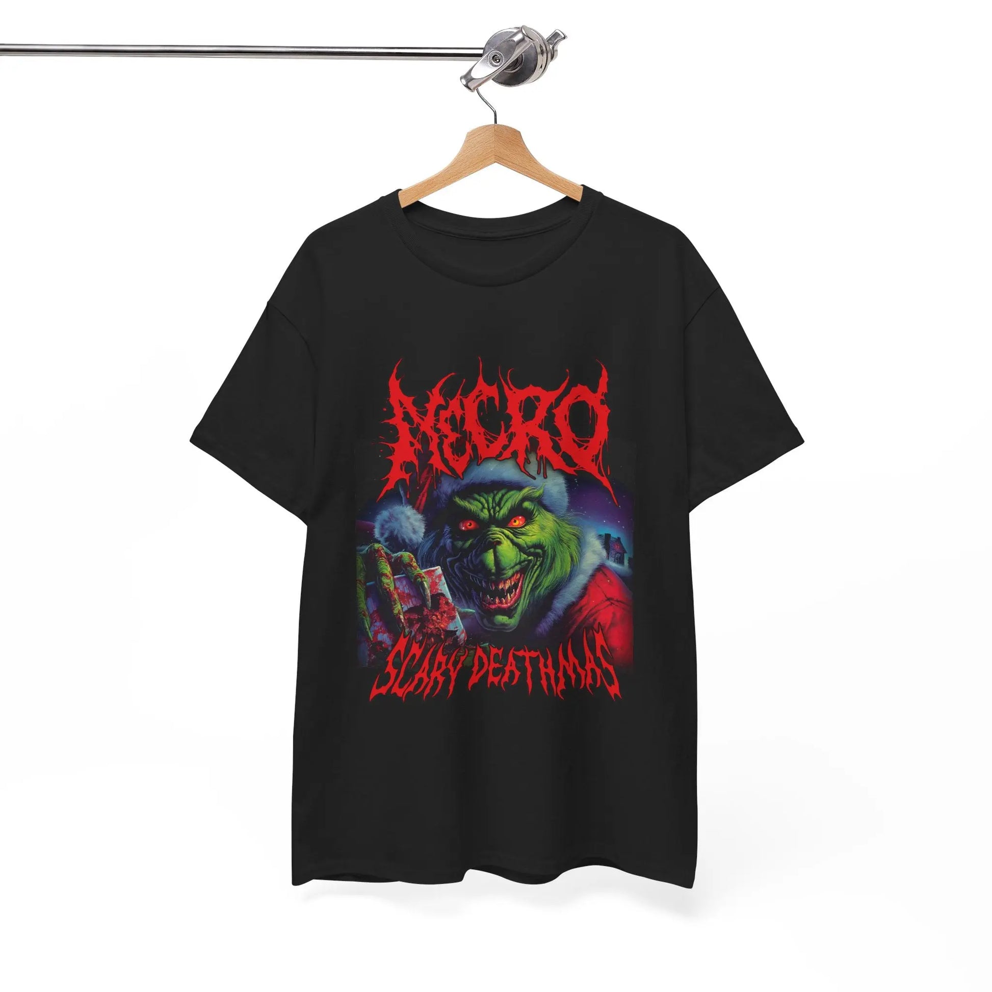 Necro - Scary Deathmas - Heavy Cotton Tee - Gilden 5000 Printify