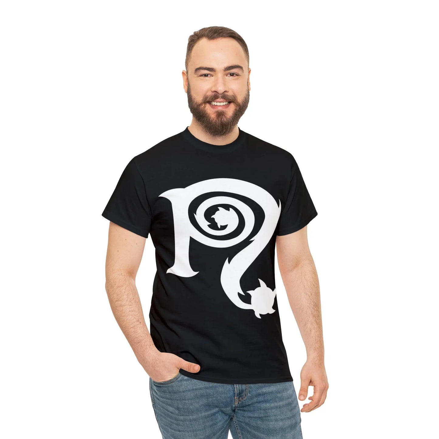 Necro - White N Symbol  - Heavy Cotton Tee - Gilden 5000 - NECRO SUPER STORE