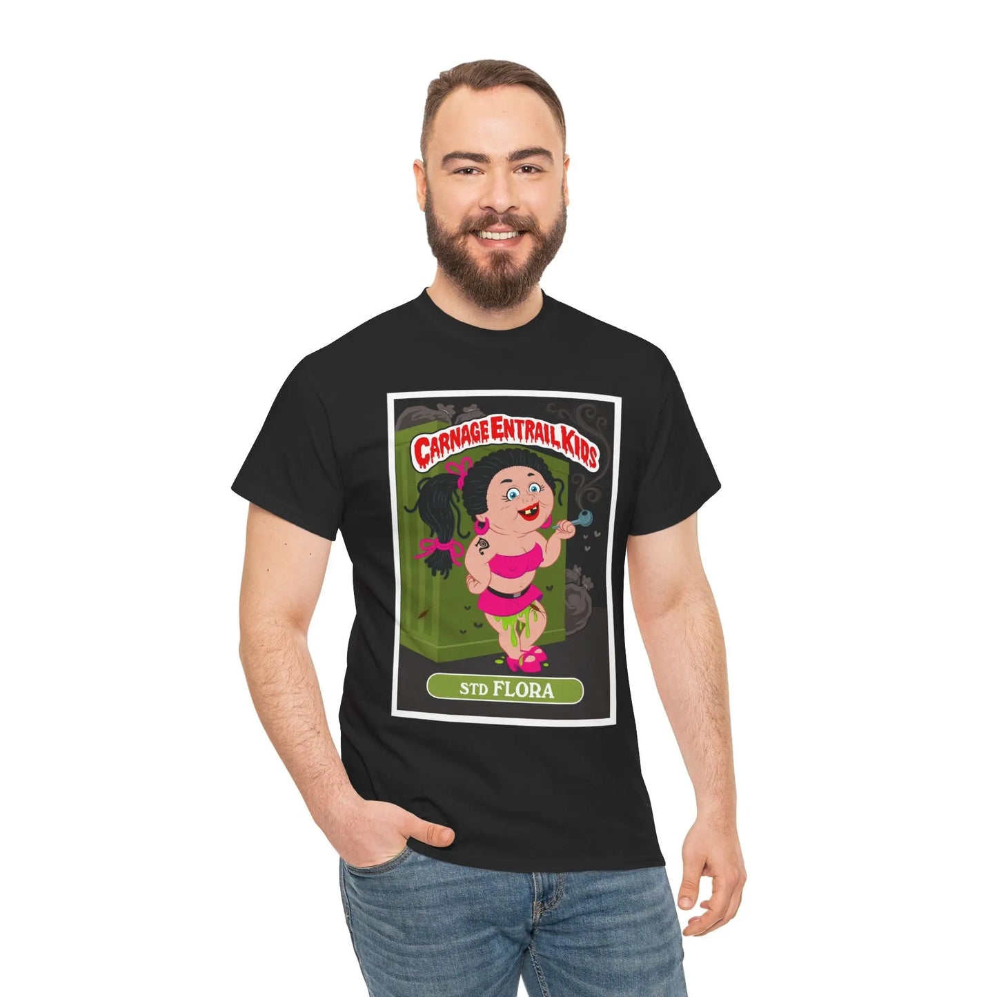 Carnage Entrail Kids - STD Flora - Heavy Cotton Tee - Gilden 5000 Printify