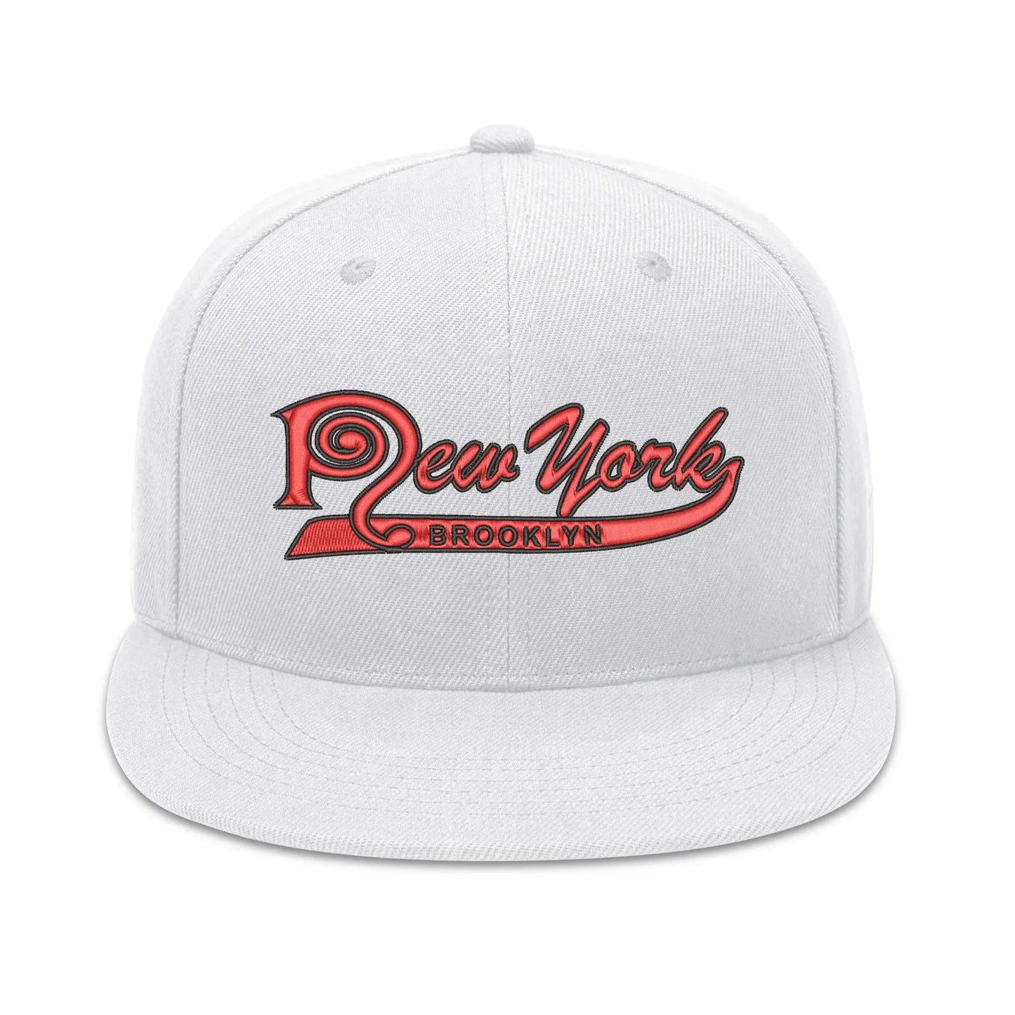 Necro - New York Brooklyn Red/Blk - Three Sides Embroidered Hip-Hop Hat NECRO SUPER STORE