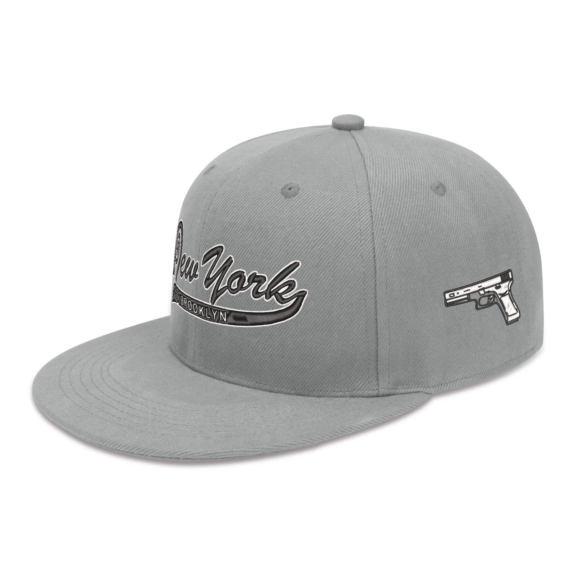 Necro - Blk/Wht New York Brooklyn - Three Sides Embroidered Hip-Hop Hat NECRO SUPER STORE