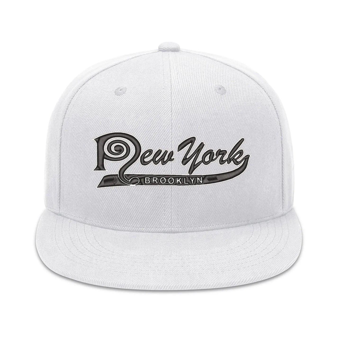 Necro - Blk/Wht New York Brooklyn - Three Sides Embroidered Hip-Hop Hat NECRO SUPER STORE