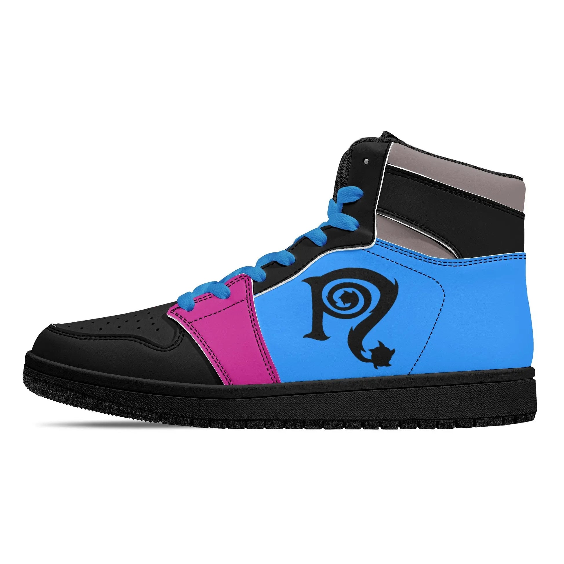 Necro - Mens Multi Colored High Top Leather Sneakers NECRO SUPER STORE