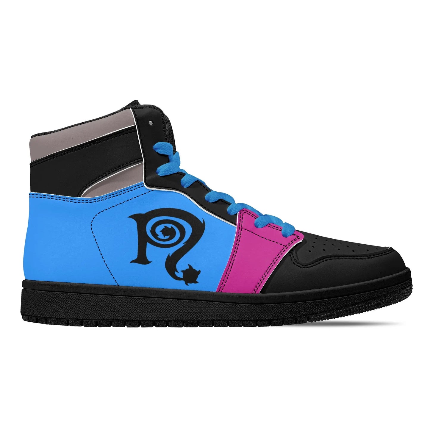 Necro - Mens Multi Colored High Top Leather Sneakers NECRO SUPER STORE