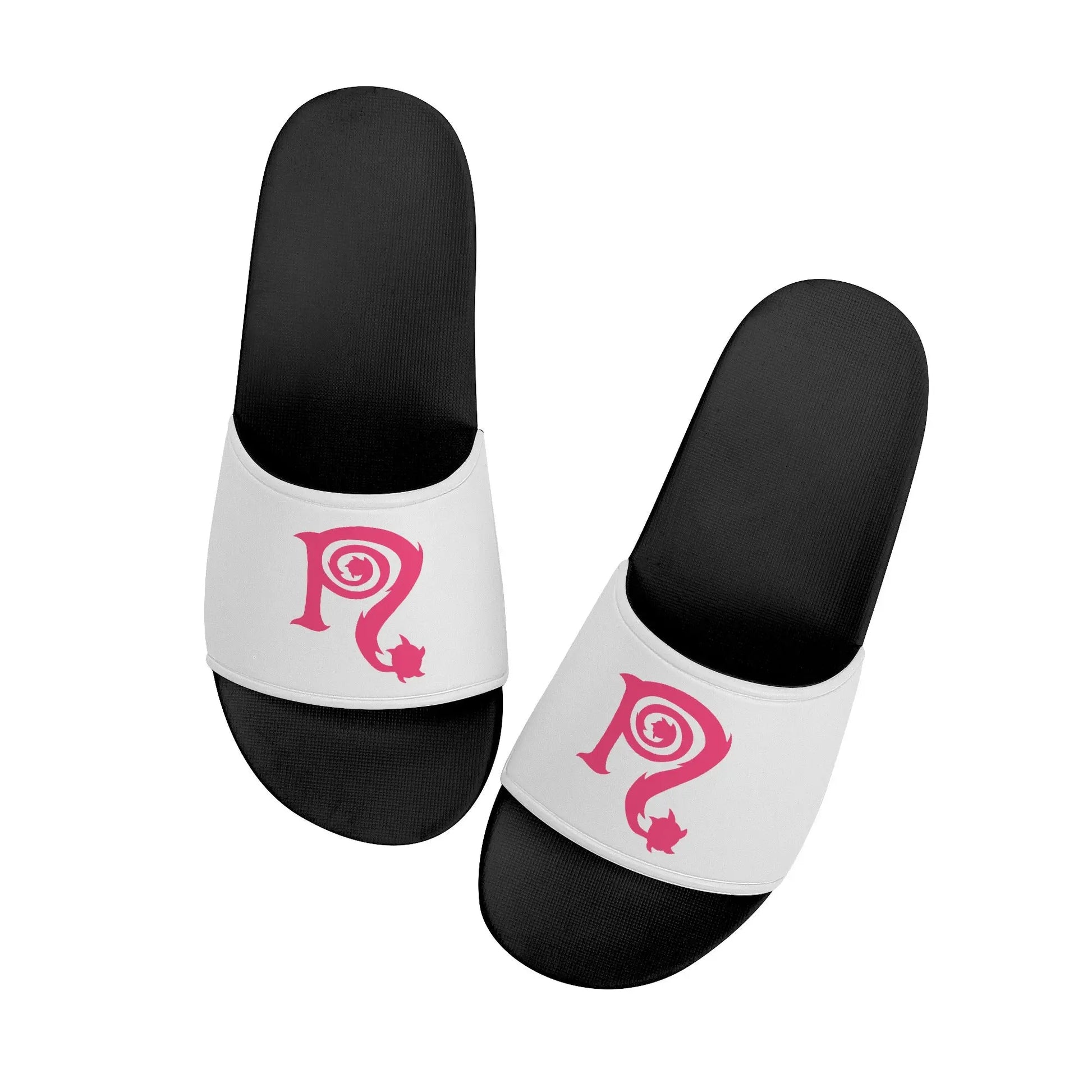 Necro - Pink N Symbol - Womens Slide Sandals NECRO SUPER STORE