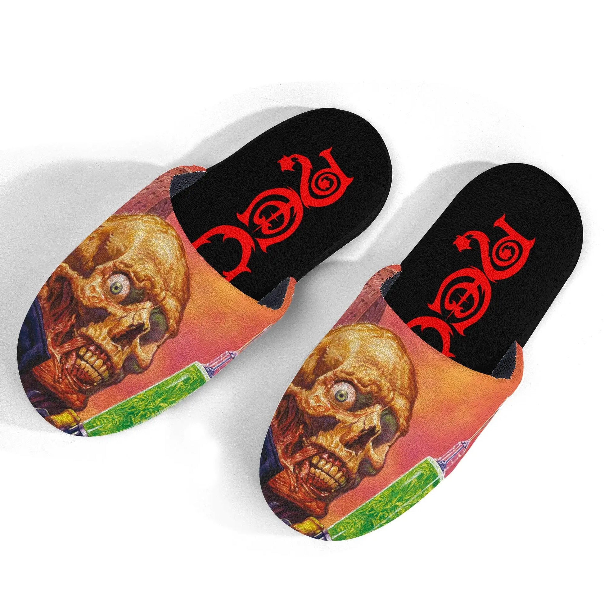 Necro - The Pre-Fix For Death / Red Gothic Logo - Kids Slippers NECRO SUPER STORE